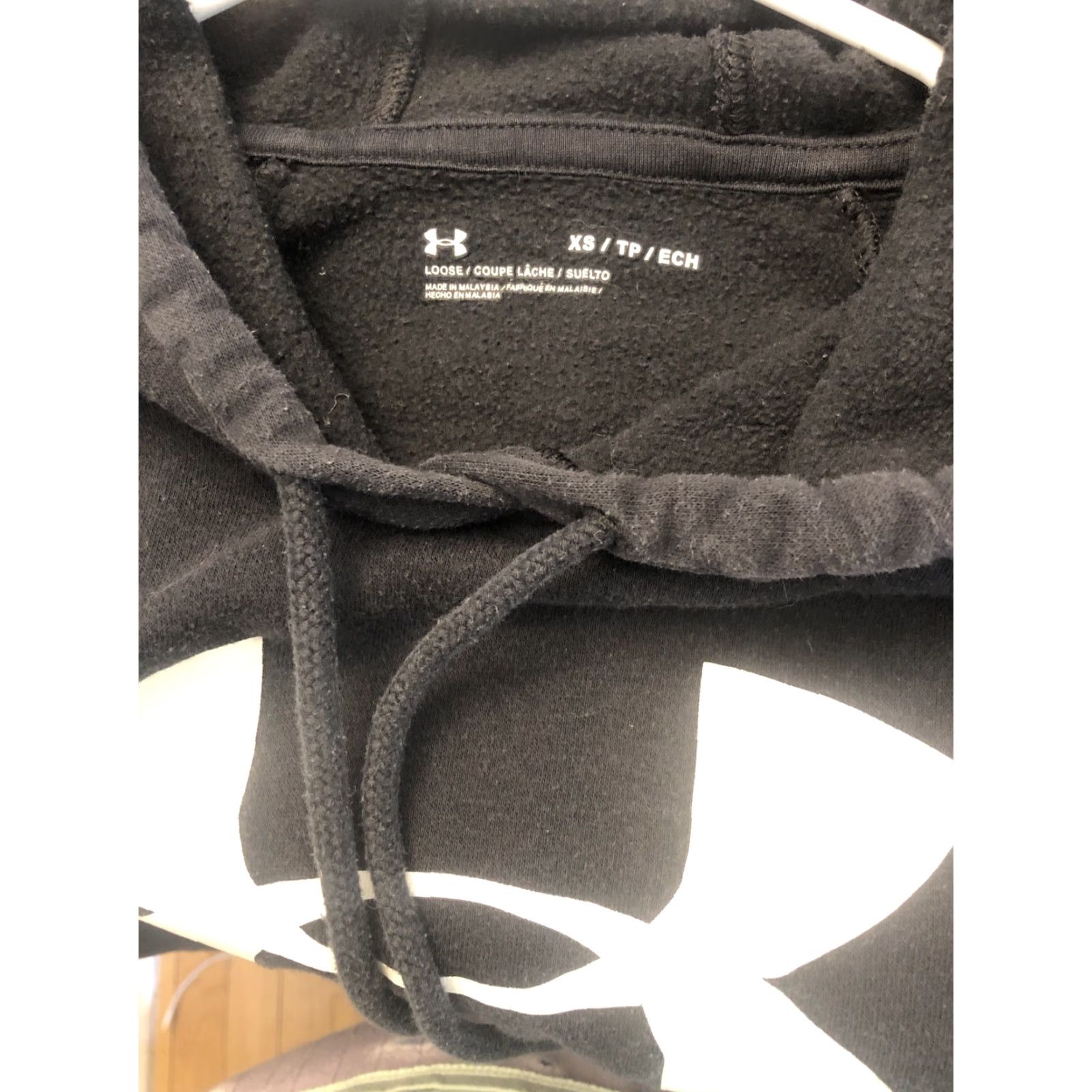 Under Armour Under Armour Hoodie Sweatshirt Pullover Black White Logo Women’s XS Size XS / US 0-2 / IT 36-38 - 4 Thumbnail