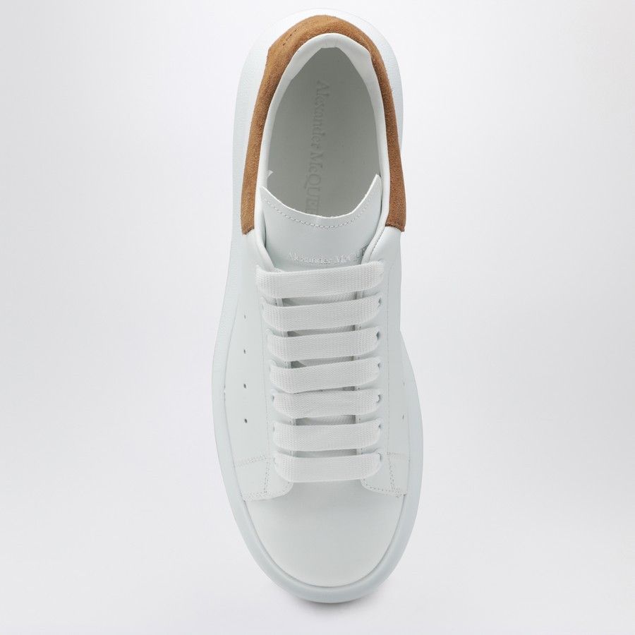 Alexander McQueen o1d2blof0126 Oversize Low-Top Sneakers in White/Beige Size US 8.5 / EU 41-42 - 3 Thumbnail