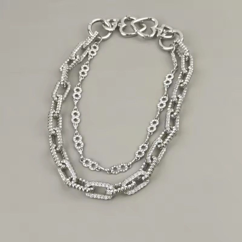 Jean Double Layer Number 8 Rhinestone Cuban Chain Wallet Pant Size ONE SIZE - 3 Thumbnail