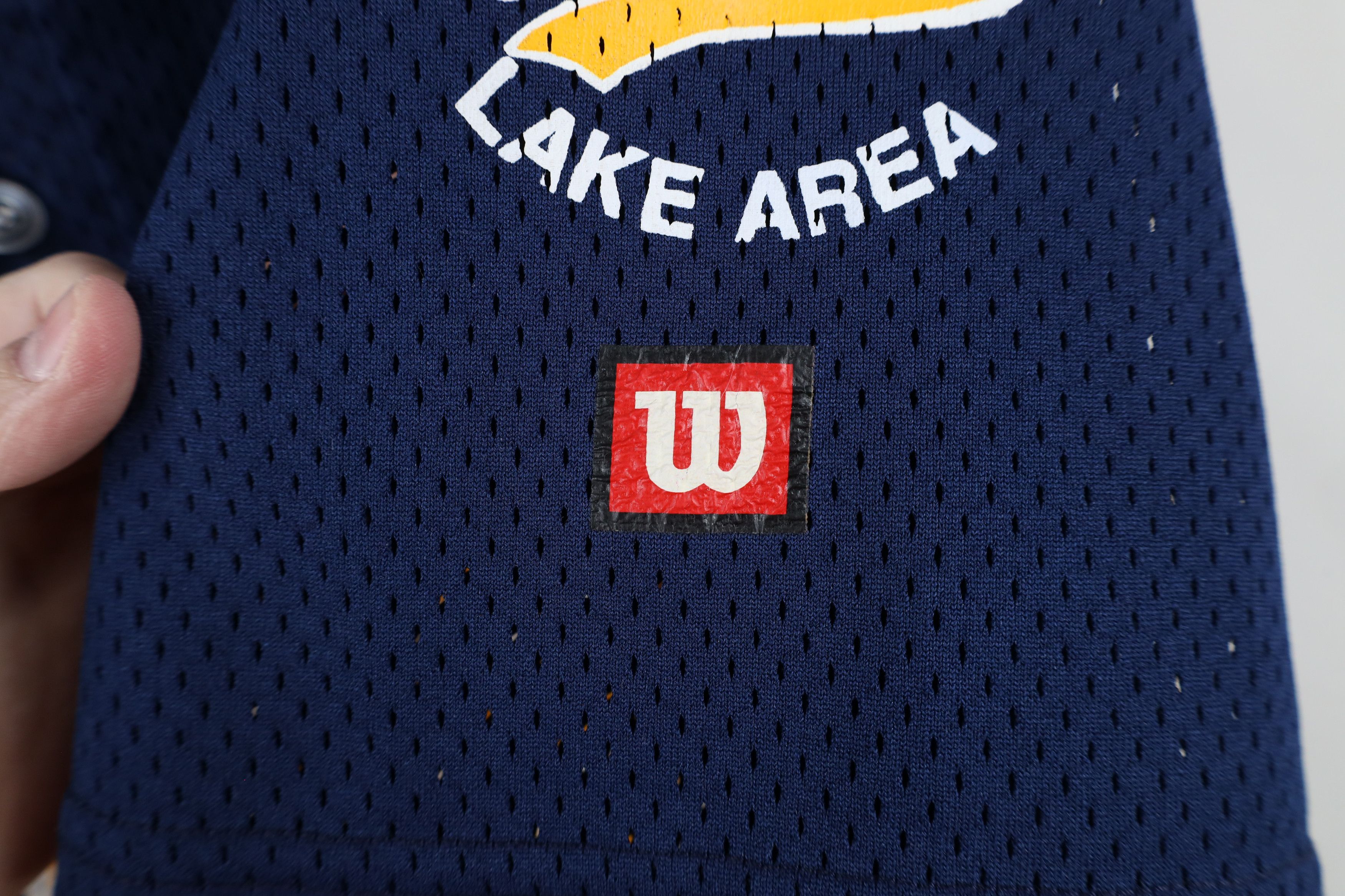 Vintage Vintage 90s Michigan Rams Mesh Henley Baseball Jersey Blue Size US XXL / EU 58 / 5 - 5 Thumbnail