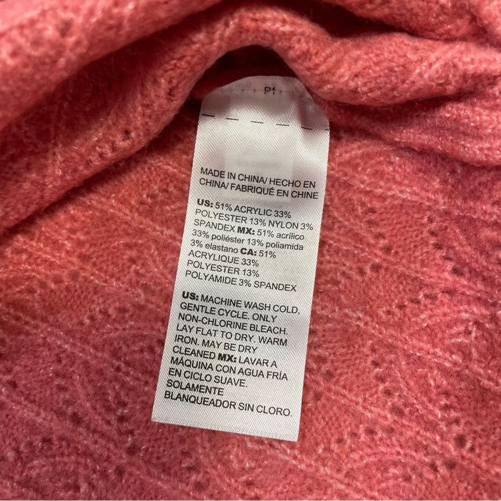 Chicos New Chico's Cable-Knit V-Neck Pink Sweater Size 1 US M Size M / US 6-8 / IT 42-44 - 8 Thumbnail