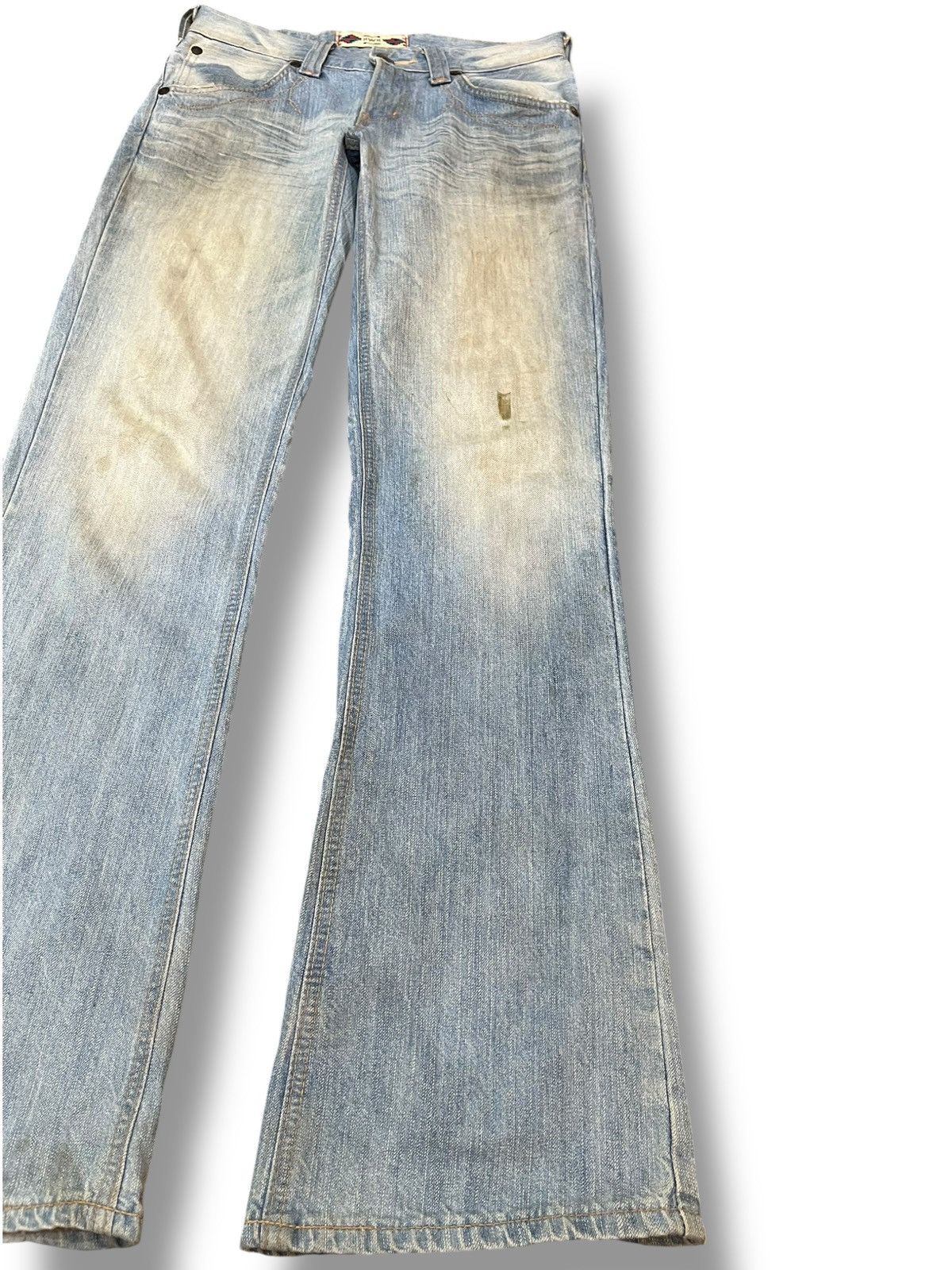 Beauty Beast × Edwin Vintahe Edwin XV Flare Faded Mudwash Denim Size US 30 / EU 46 - 4 Thumbnail