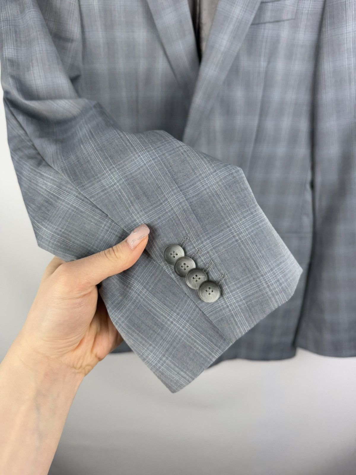 Hugo Boss Hugo Boss Amaro/Helse Wool Plaid 2 Piece Suit Blazer Pants Size 40L - 9 Thumbnail