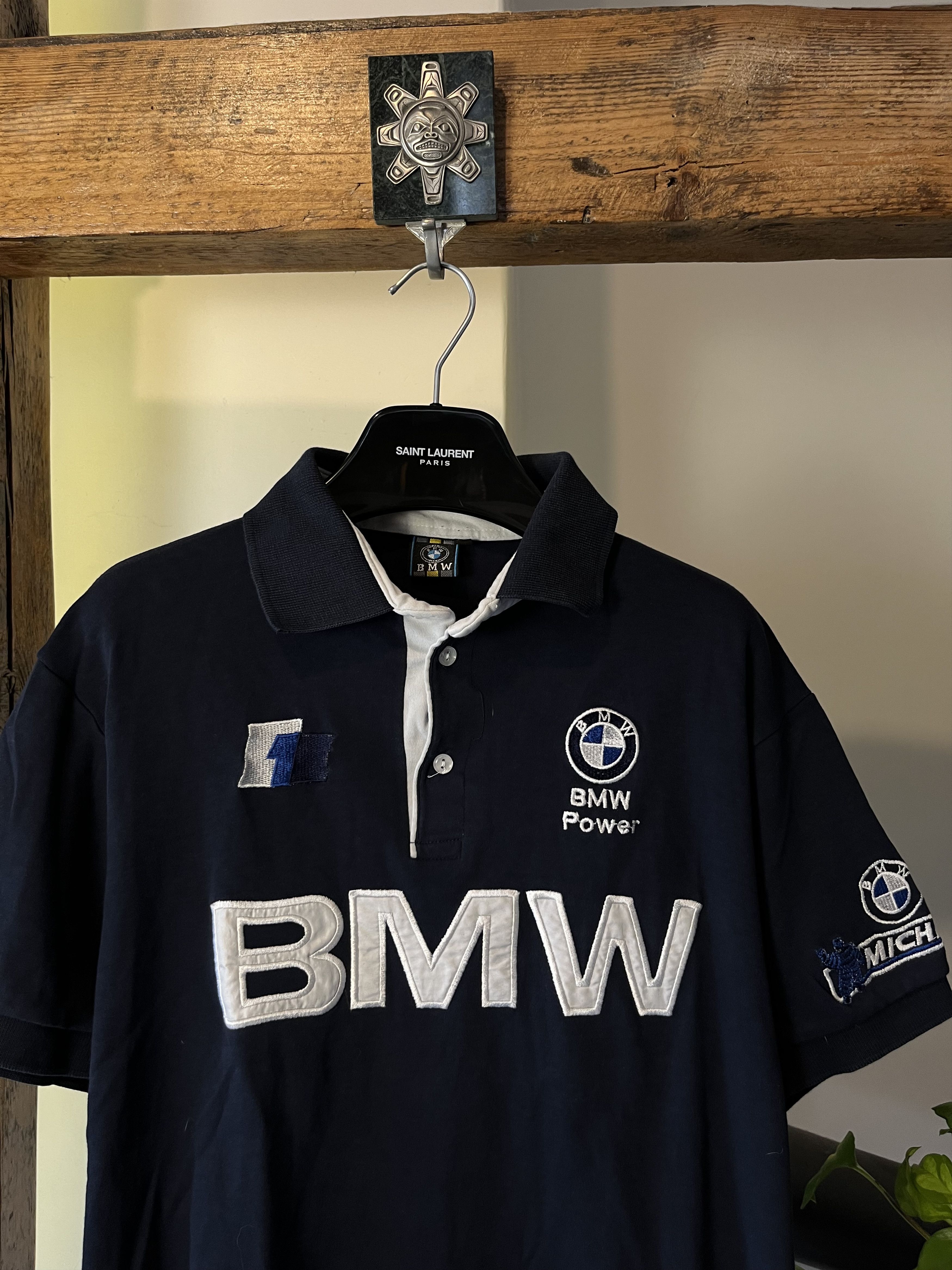 BMW × Vintage Vintage 90s y2k BMW Racing Michelin Polo Size US XL / EU 56 / 4 - 3 Thumbnail