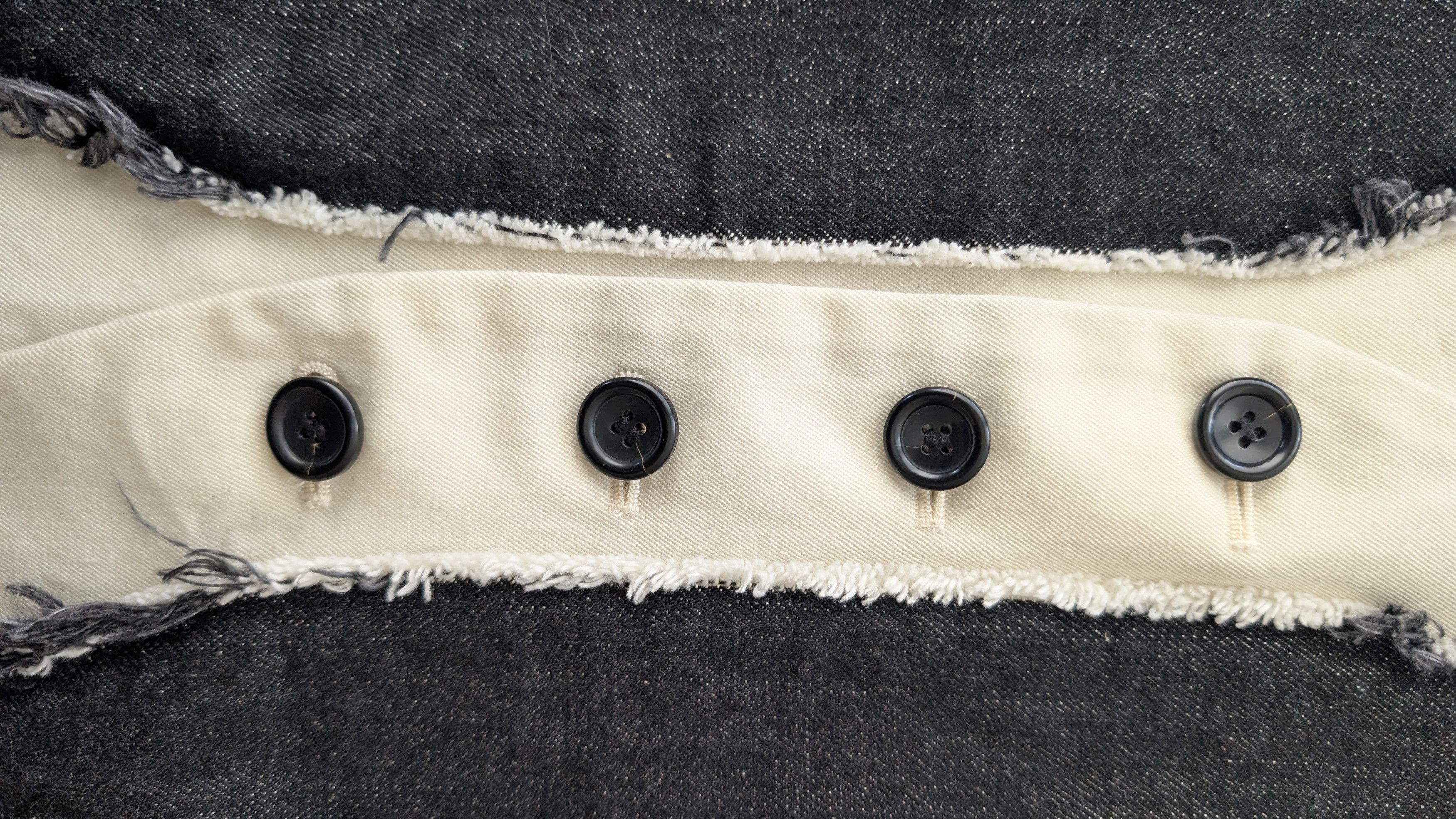 Limi Feu LIMI FEU black and bleached denim/wool vest Size M / US 6-8 / IT 42-44 - 7 Thumbnail