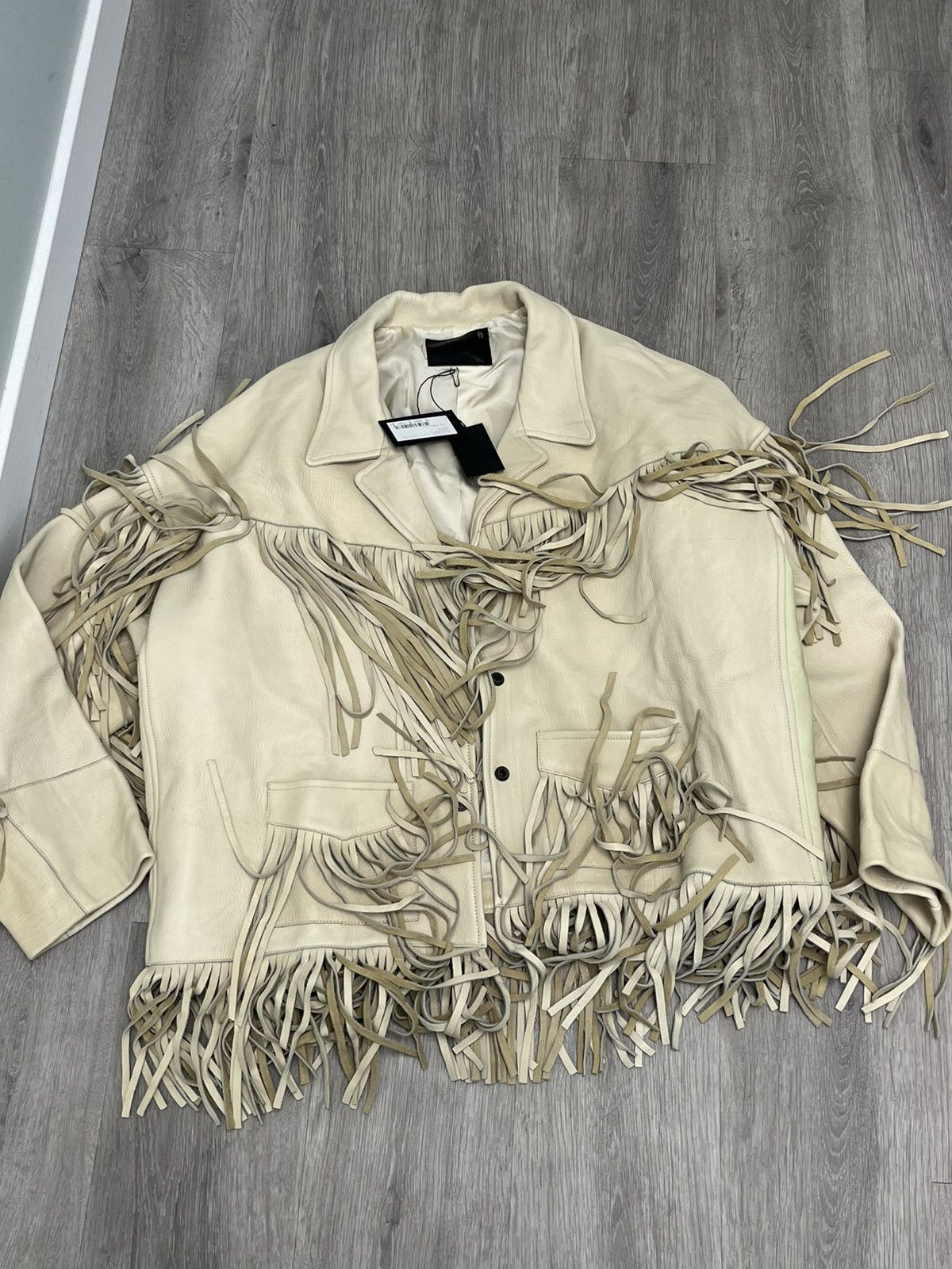 R13 Leather Fringe Jacket. Size XL / US 12-14 / IT 48-50 - 12 Thumbnail