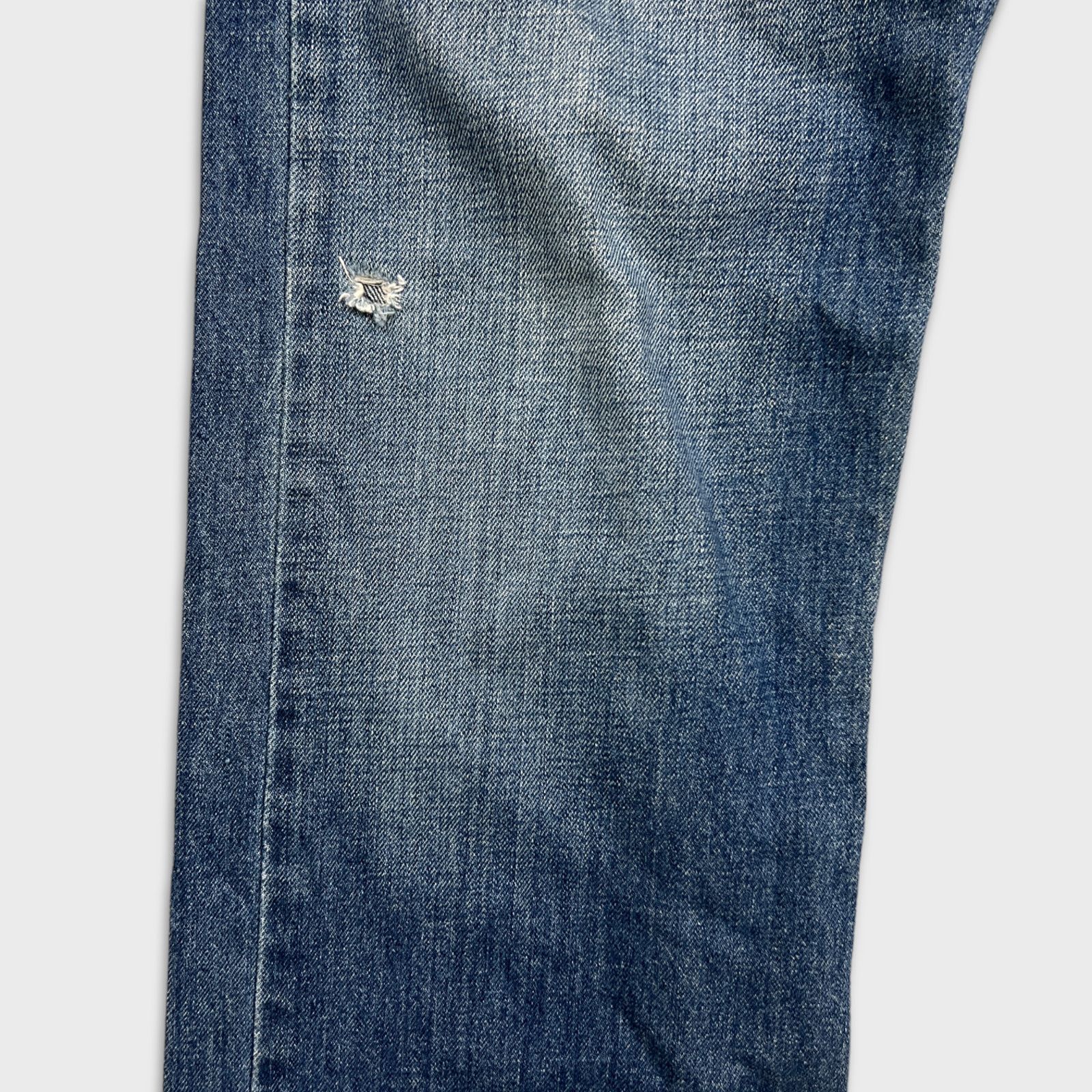 Levi's × Vintage Levi's 514 Jeans 36x34 Blue Straight Fit Faded Denim Pants Size US 36 / EU 52 - 3 Thumbnail