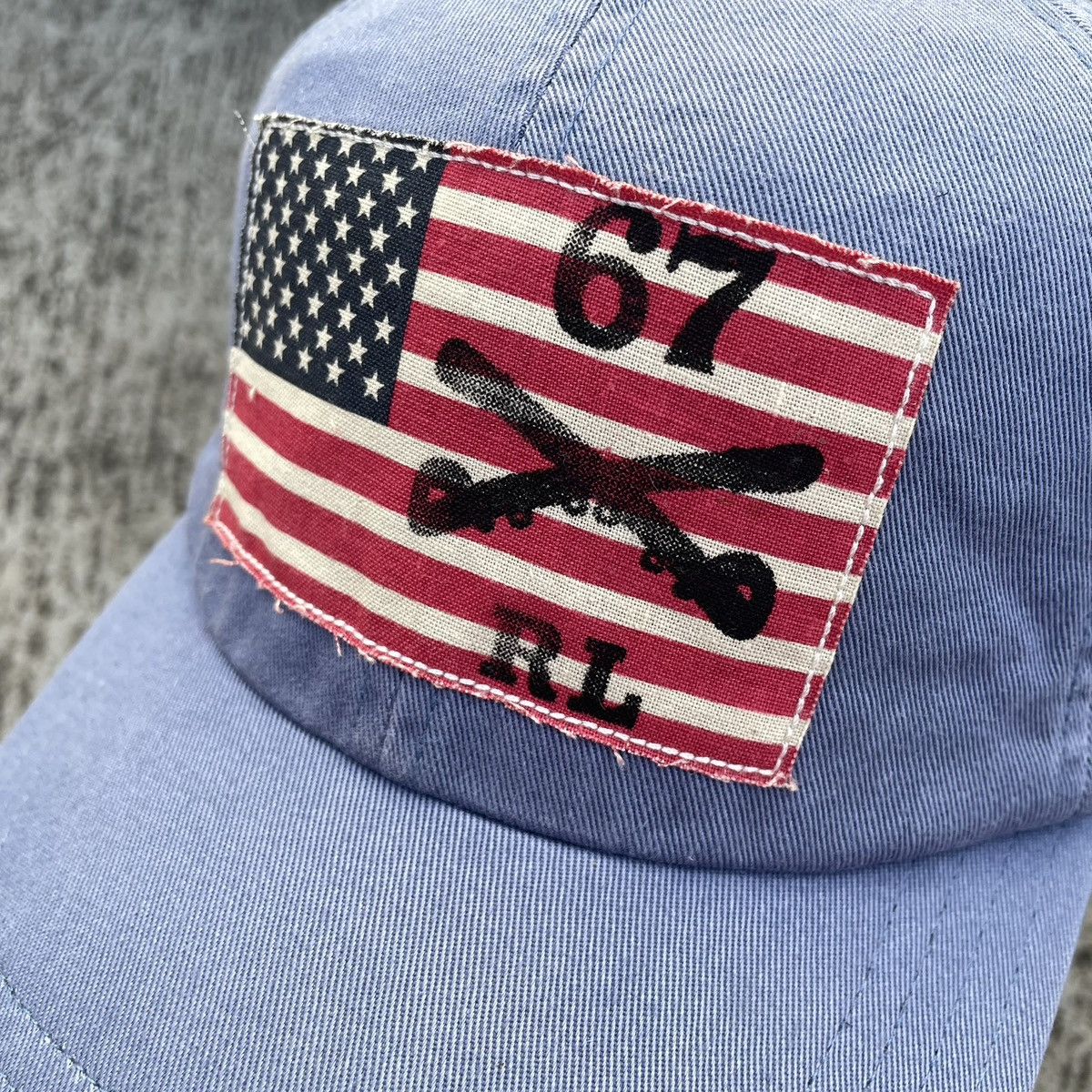 Polo Ralph Lauren Polo Jeans RL 67 American Flag Dad Hat Size ONE SIZE - 4 Thumbnail