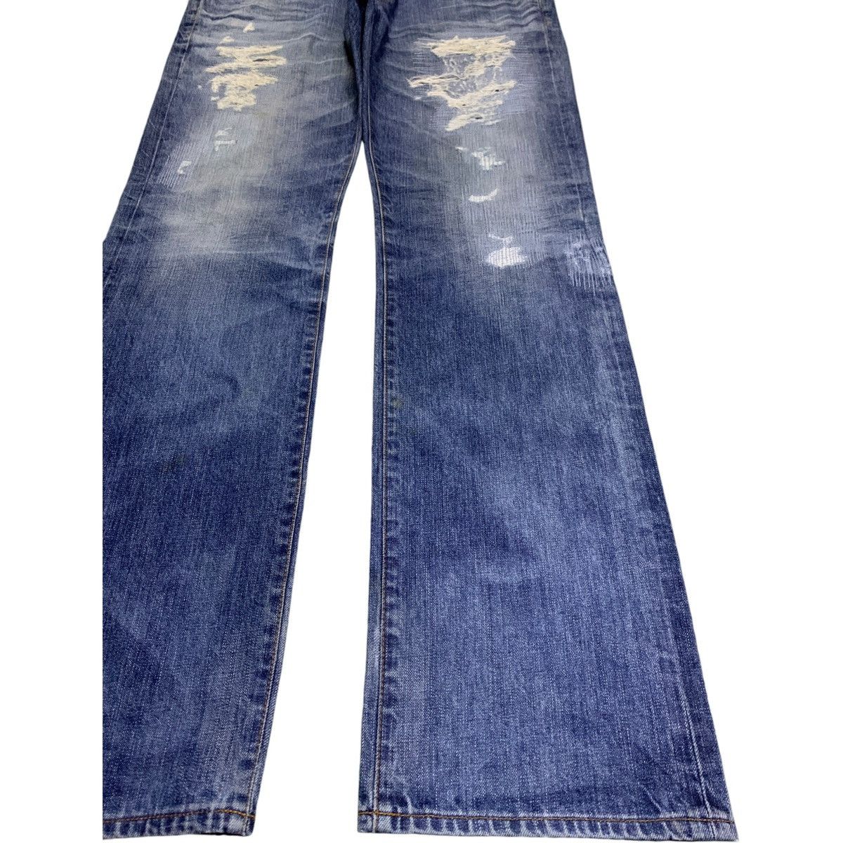 AG Adriano Goldschmied Vintage USA AG Faded Wash Patch Distressed Baggy Jeans Size US 37 - 7 Thumbnail