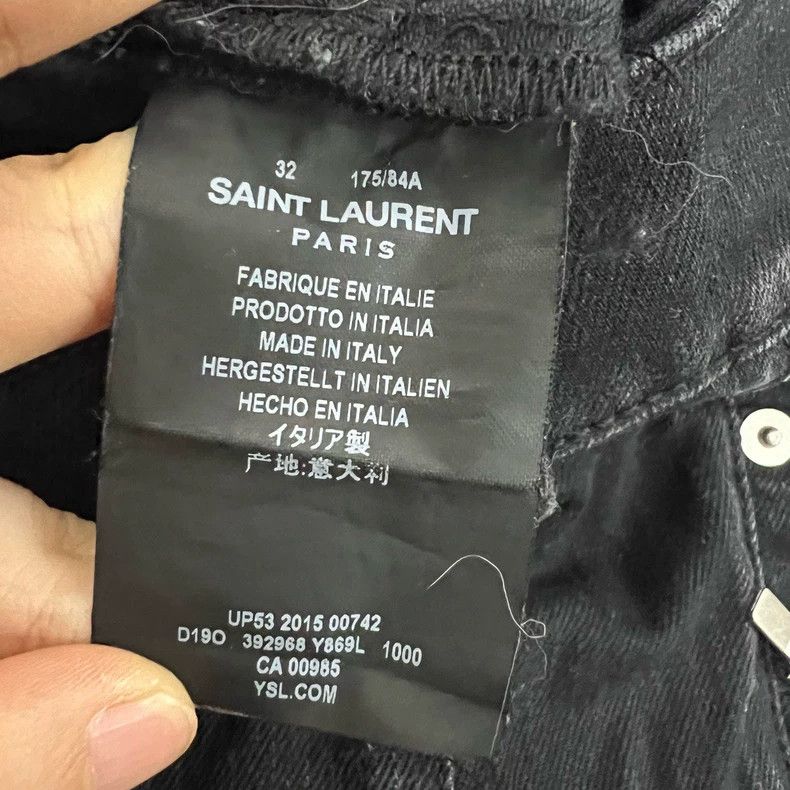 Yves Saint Laurent Saint LaurentBlack diagonal zipper jeans 2503-Nextarrow Size US 32 / EU 48 - 4 Thumbnail