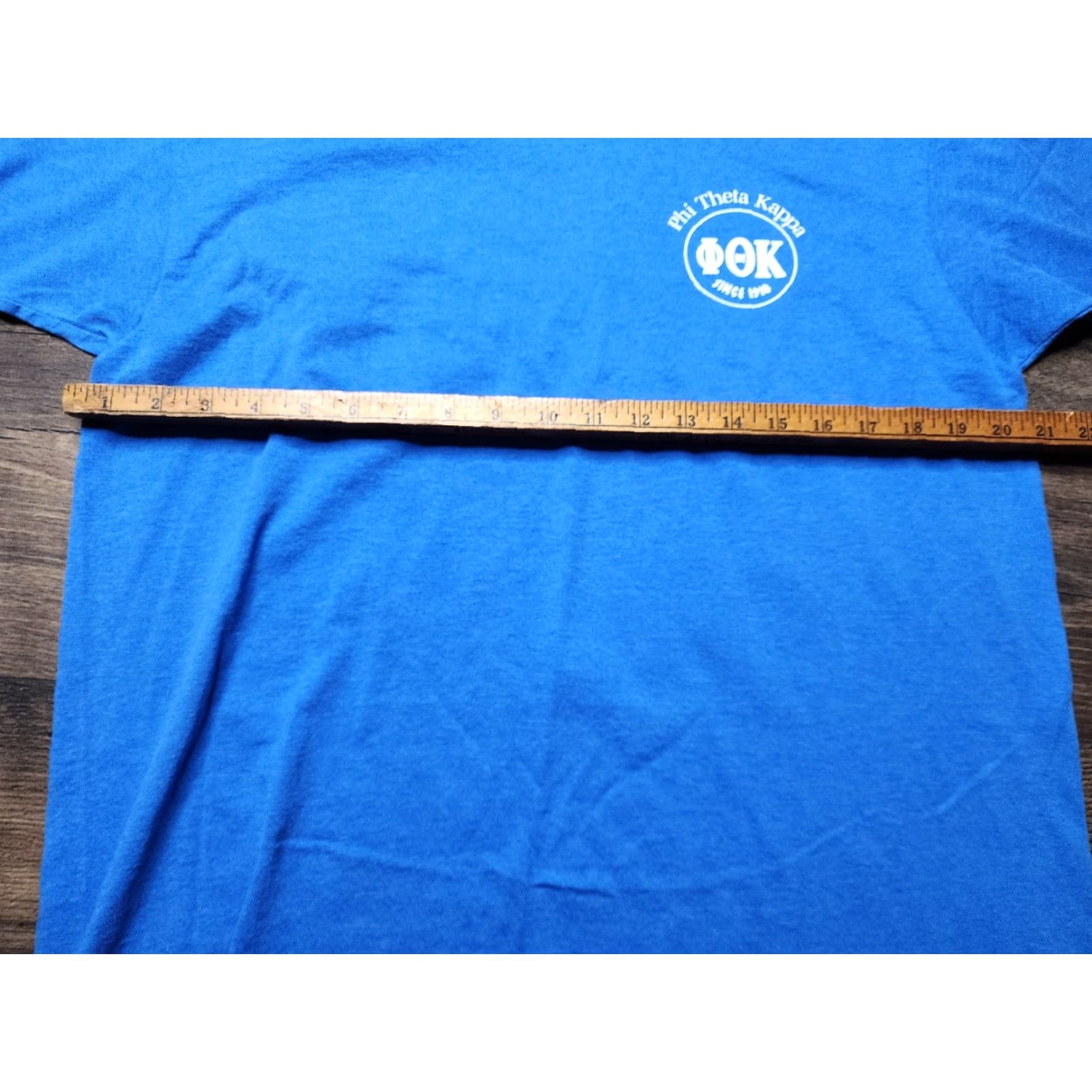 Vintage VINTAGE Screen Stars T Shirt Mens XL Polk Community College Pi Theta Kappa Double Sided 80s Blue Cotton Crew Neck Short Sleeve Size US XL / EU 56 / 4 - 2 Thumbnail
