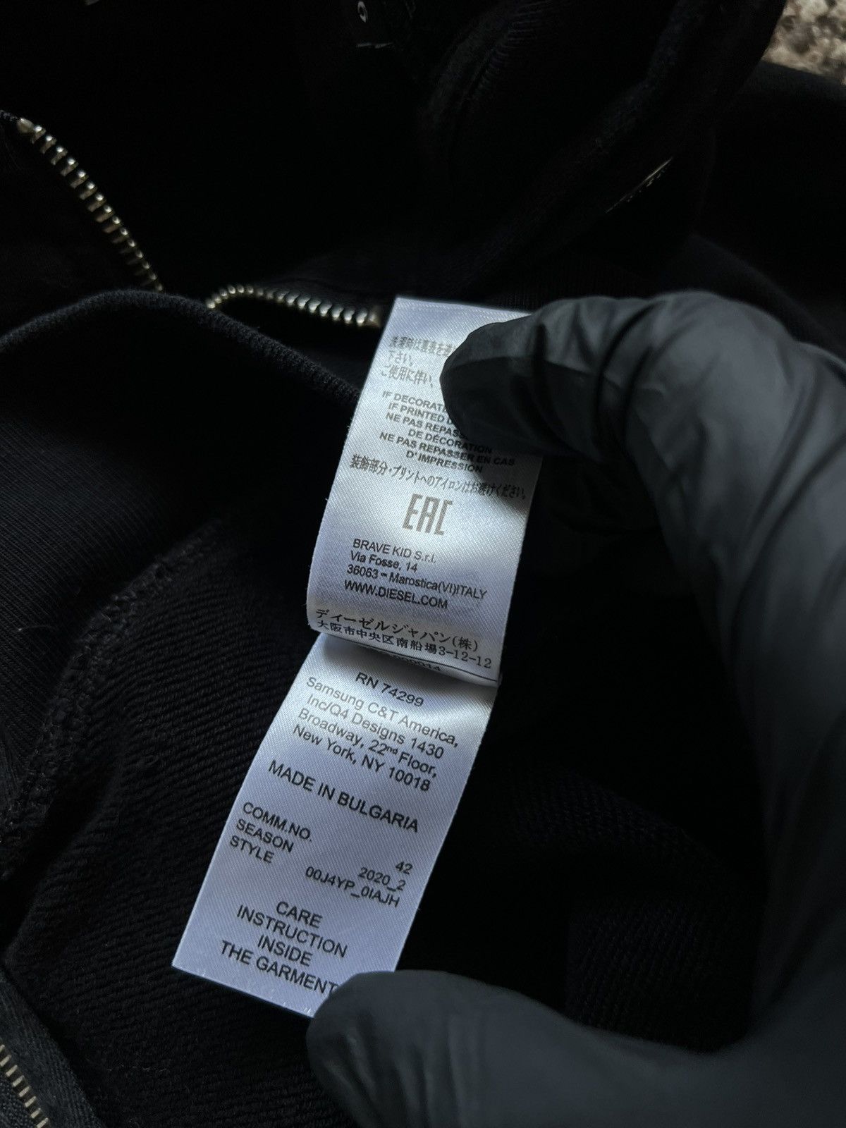 Diesel Diesel Zip Up Hoodie Avant Garde Y2K LOgO Size US M / EU 48-50 / 2 - 12 Thumbnail