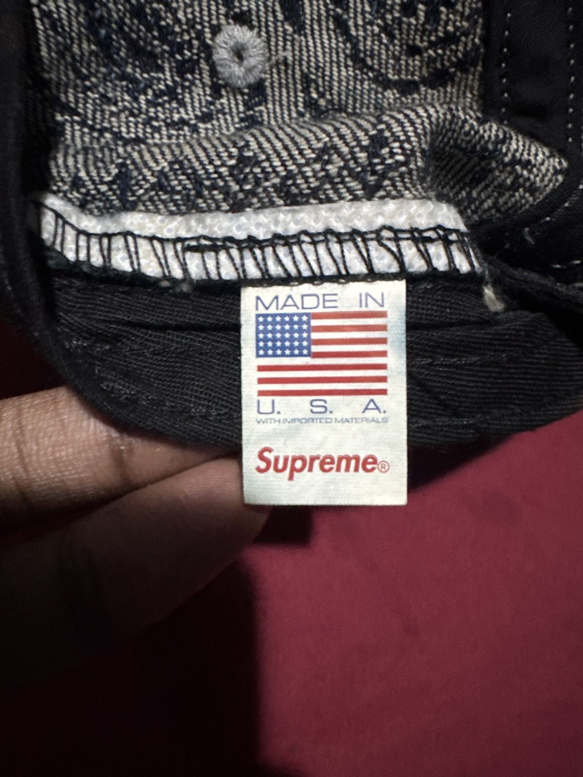 Supreme Supreme Bandana Jacquard Denim Camp Cap Size ONE SIZE - 5 Thumbnail