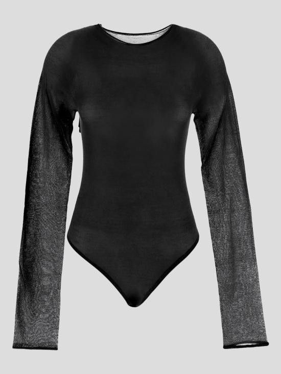 Uma Wang UMA WANG Women Bodysuit Tops UK7185 UW900 Black Size S / US 4 / IT 40 - 1 Thumbnail