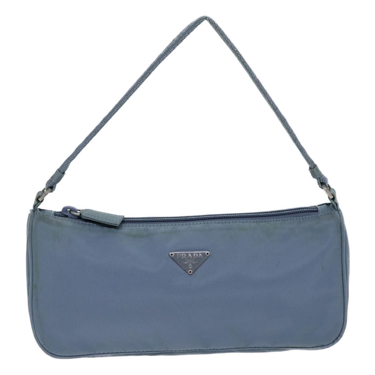 Prada Tessuto Blue Synthetic Clutch Bag (Pre-Owned) Size ONE SIZE - 1 Thumbnail