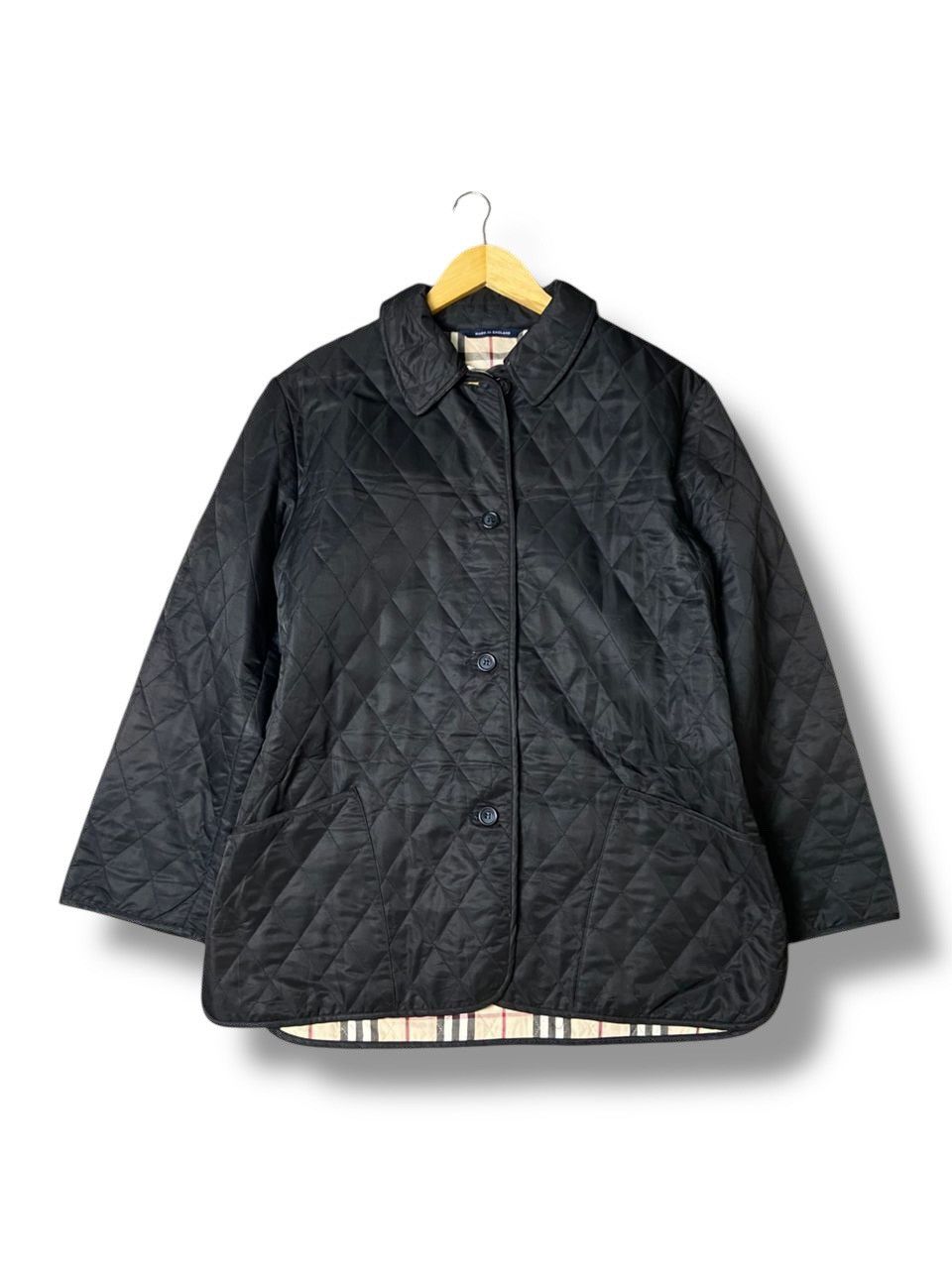 Burberry × Designer × Vintage Burberry London Nova Check Quilted Collared Jacket (118) Size US XS / EU 42 / 0 - 1 Thumbnail