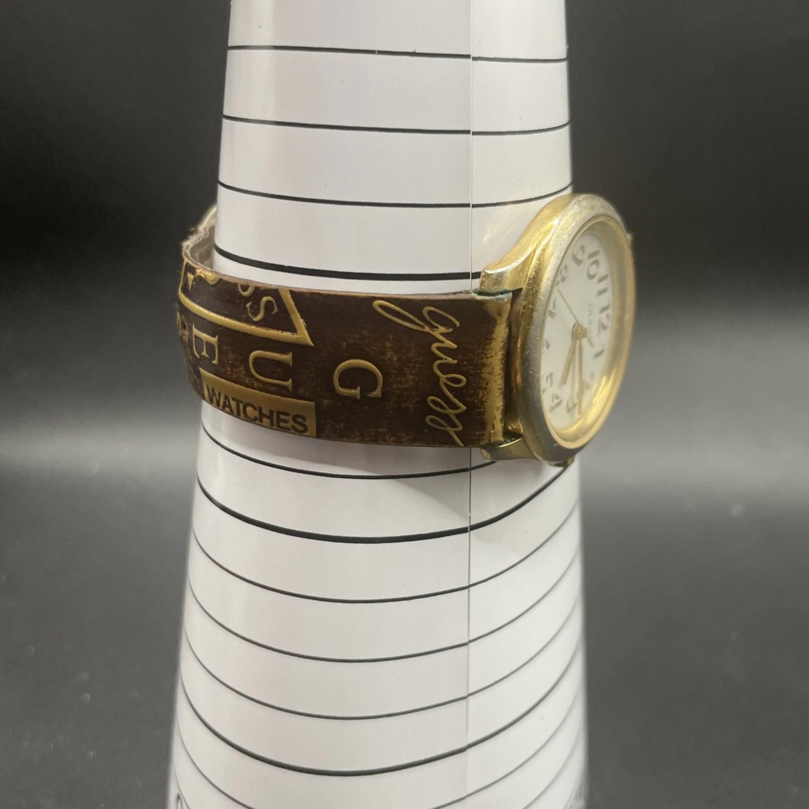 Guess Vtg Guess Mens Quartz Watch Graphic Band New Battery Size ONE SIZE - 7 Thumbnail