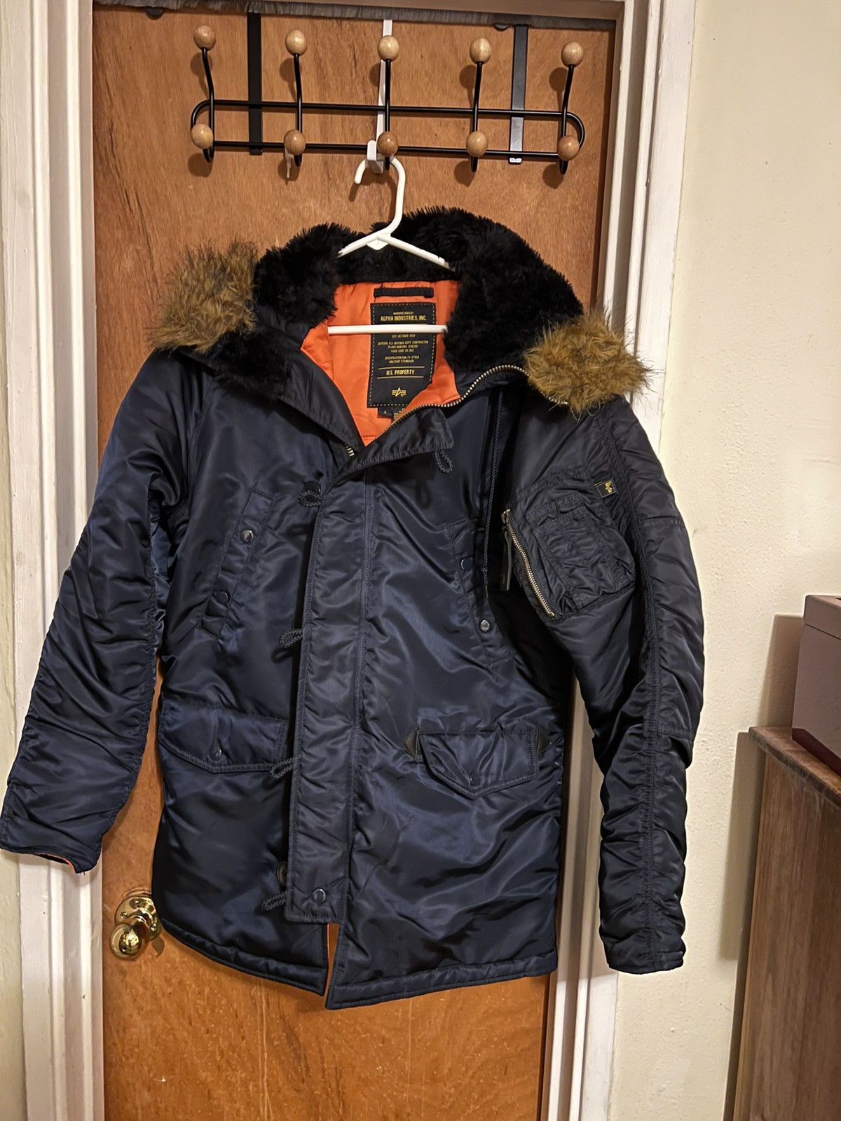 Alpha Industries Slim fit n-3b parka in replica blue Size US S / EU 44-46 / 1 - 1 Thumbnail