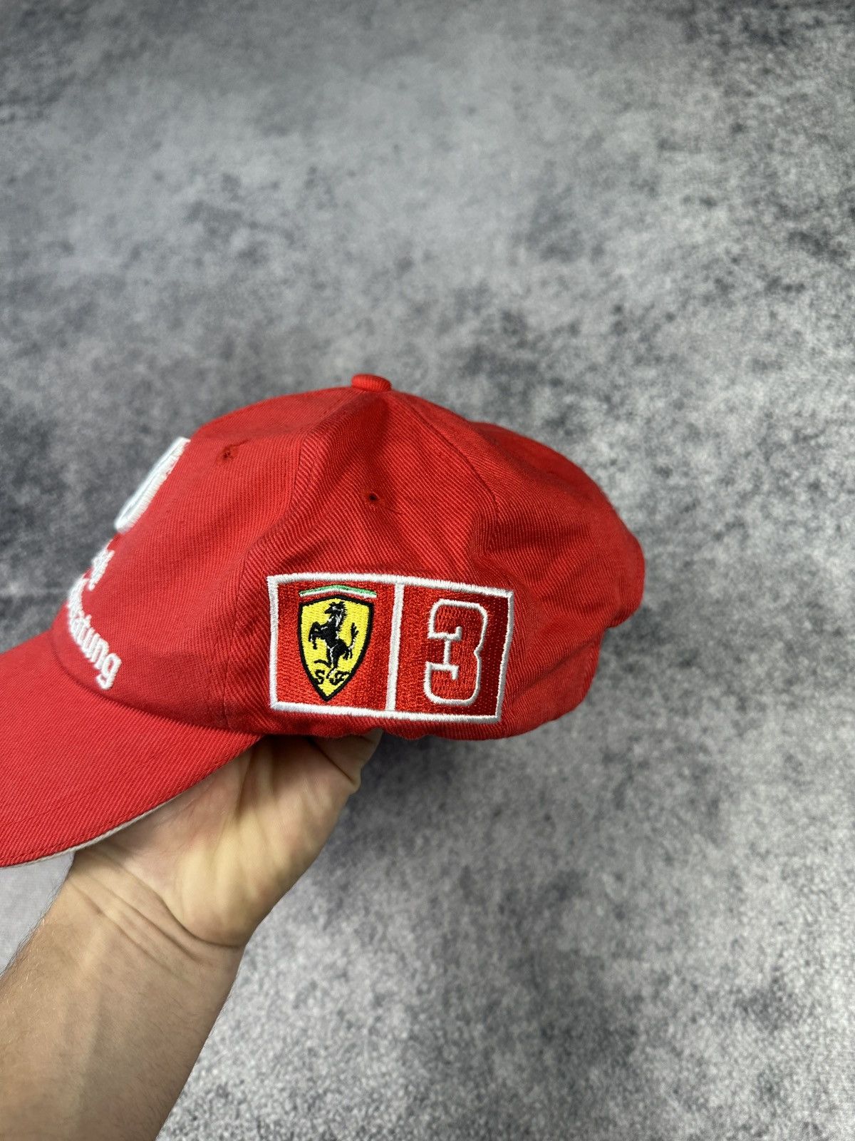 Ferrari Vintage Ferrari Baseball Cap Hat Red Italian F1 Racing 90s Size ONE SIZE - 2 Thumbnail