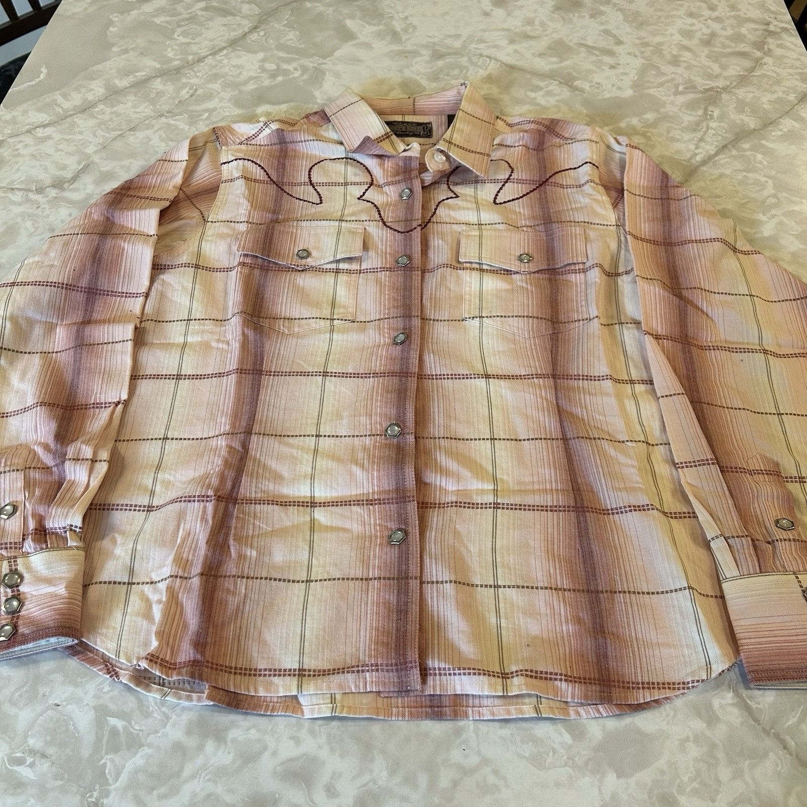 North River Outfitters North River The Finest Made Pink Plaid Long Sleeve Button Sh Size US XL / EU 56 / 4 - 1 Thumbnail