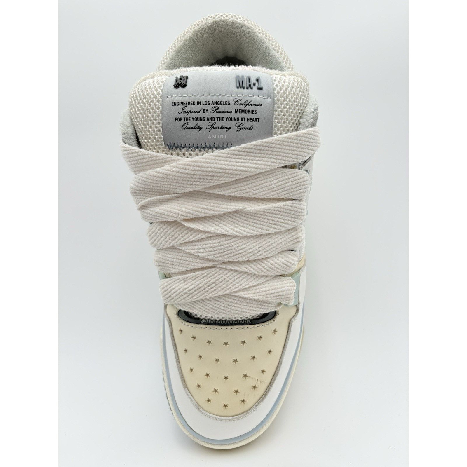 Amiri Size 44 (11 US) Amiri MA-1 ' White Blue ' | GOOD CONDITION! Size US 11 / EU 44 - 11 Thumbnail