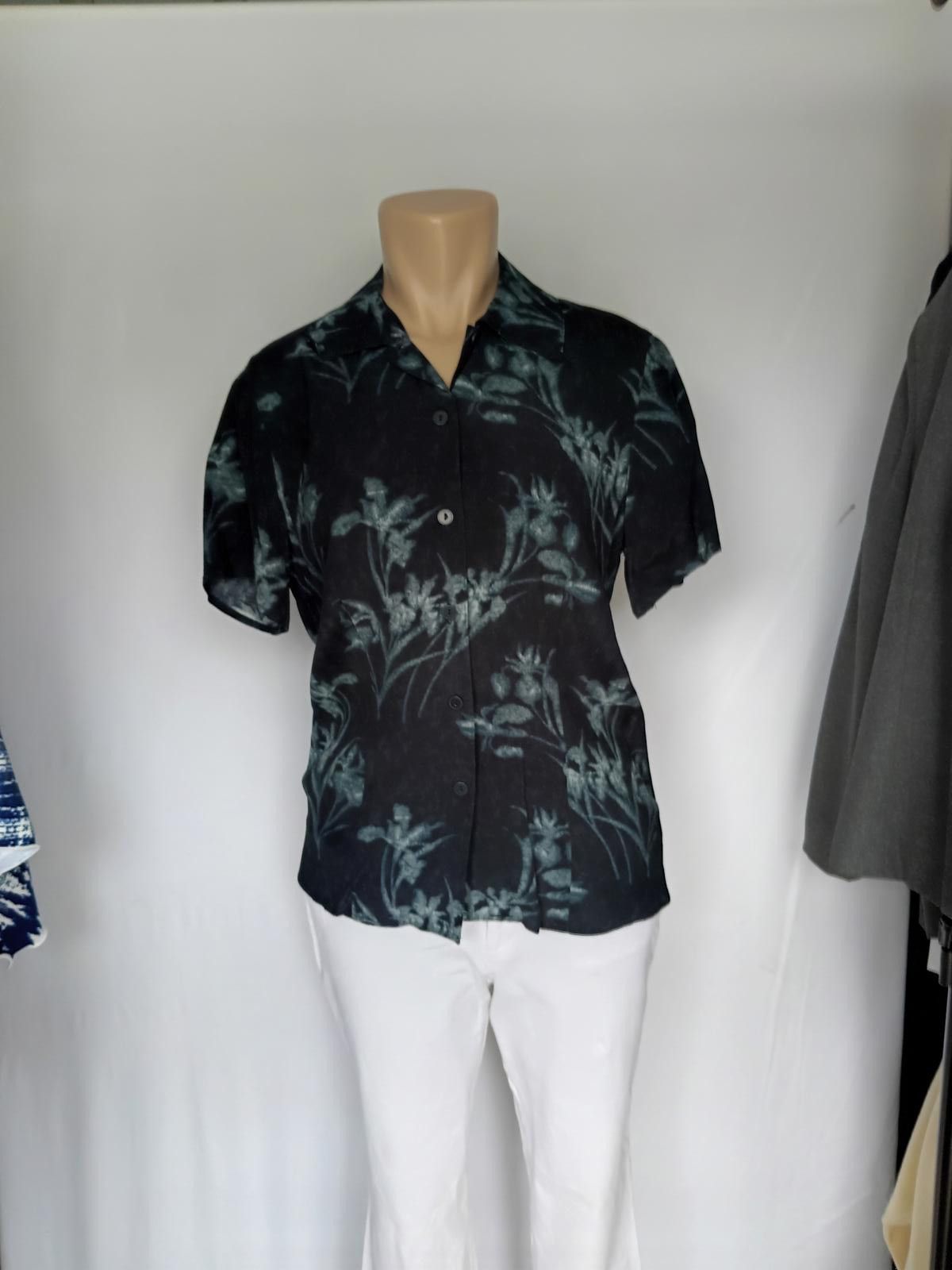 Designer Liz Claiborne Lizsport Short Sleeve Floral Print Shirt Size S / US 4 / IT 40 - 1 Thumbnail