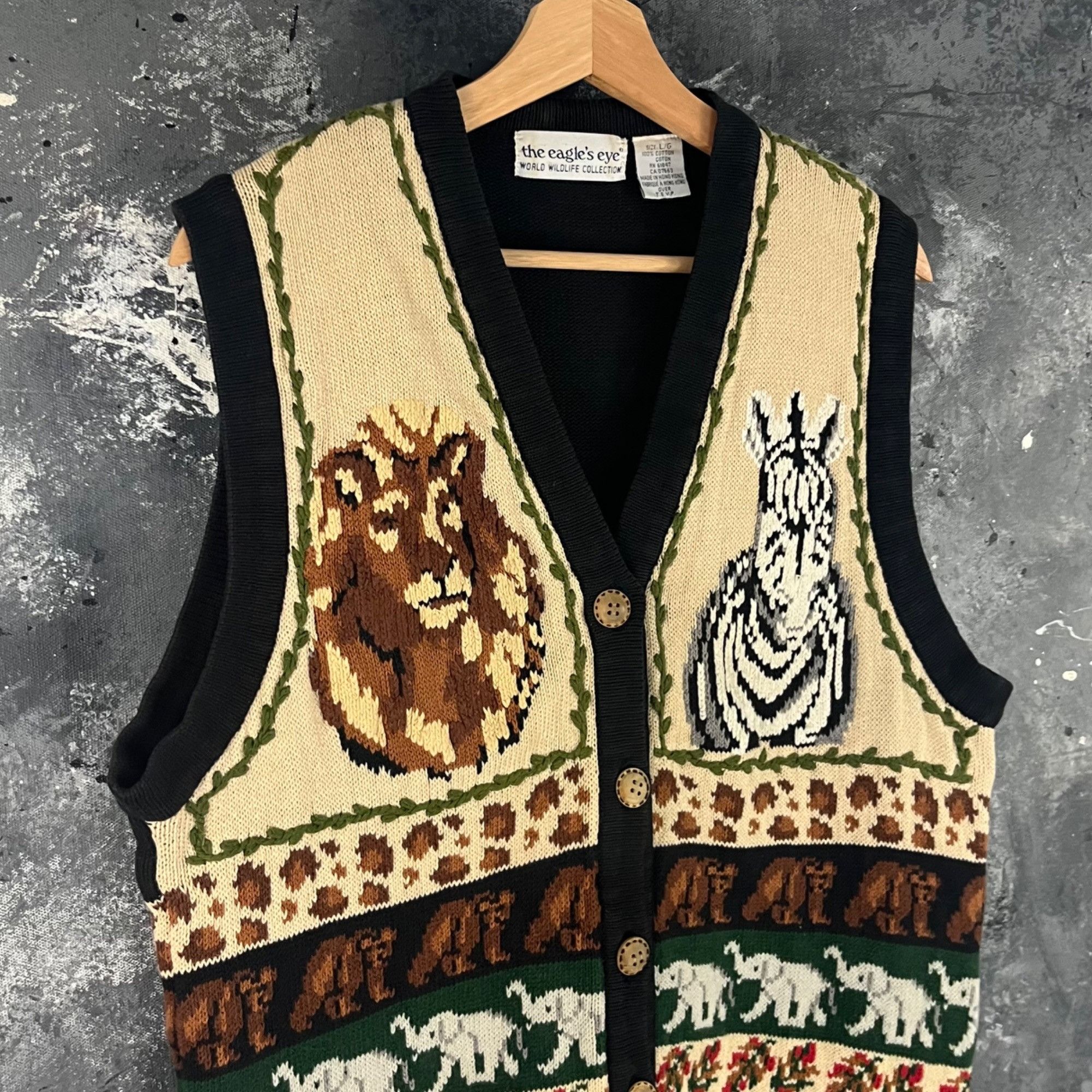 Vintage Vintage 90’s Animals cheetah print vest Size US M / EU 48-50 / 2 - 2 Thumbnail