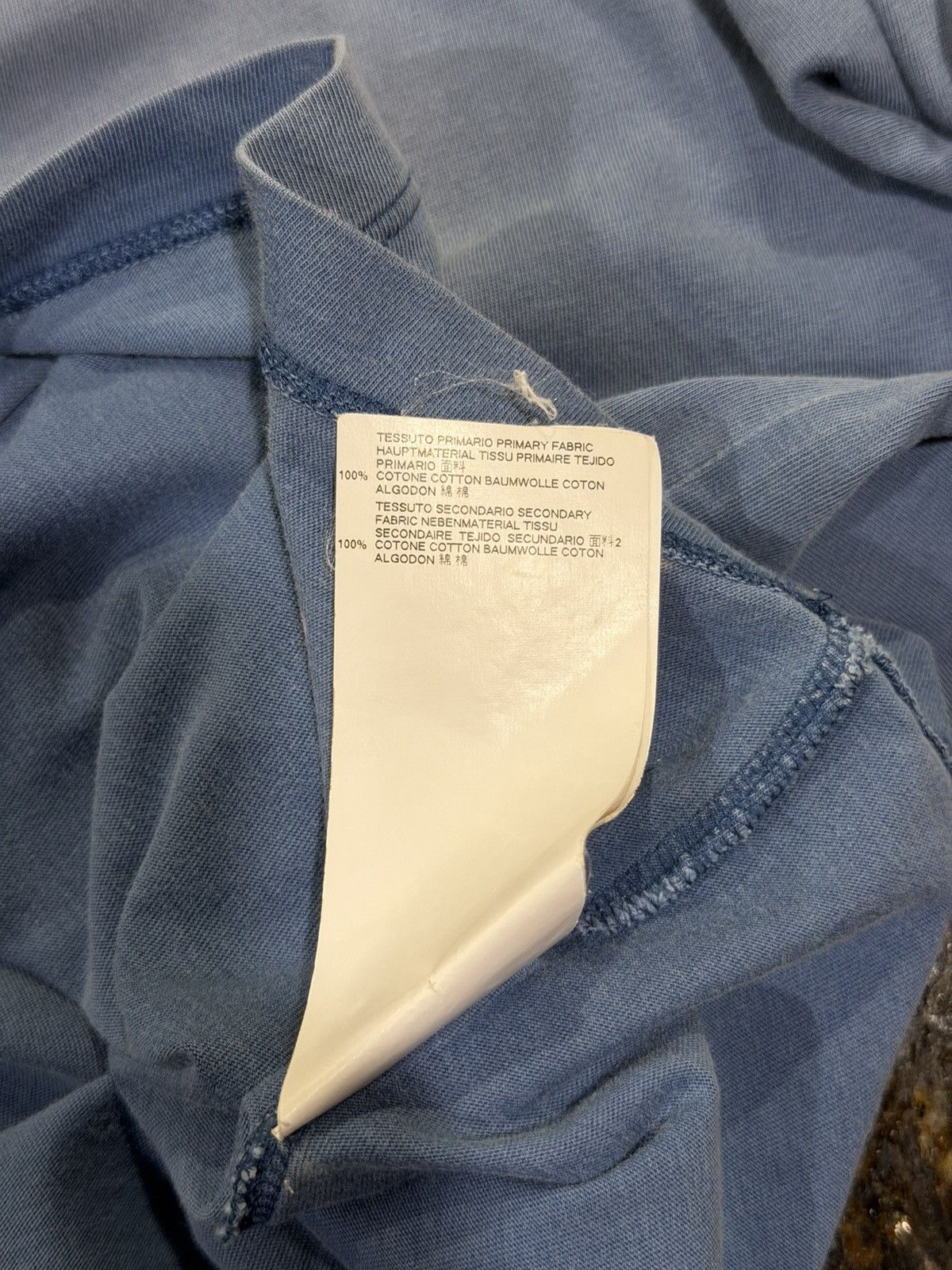 Maison Margiela Maison Margiela Replica Logo Faded Blue Oversized T-Shirt Size US S / EU 44-46 / 1 - 20 Thumbnail