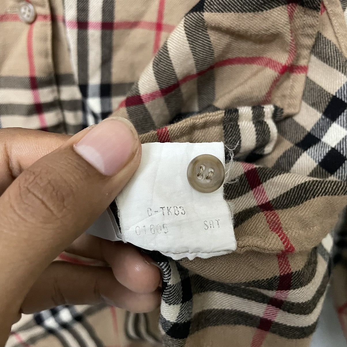 Burberry × Designer × Vintage Vintage Burberrys Nova Check Shirt Size S / US 4 / IT 40 - 6 Thumbnail
