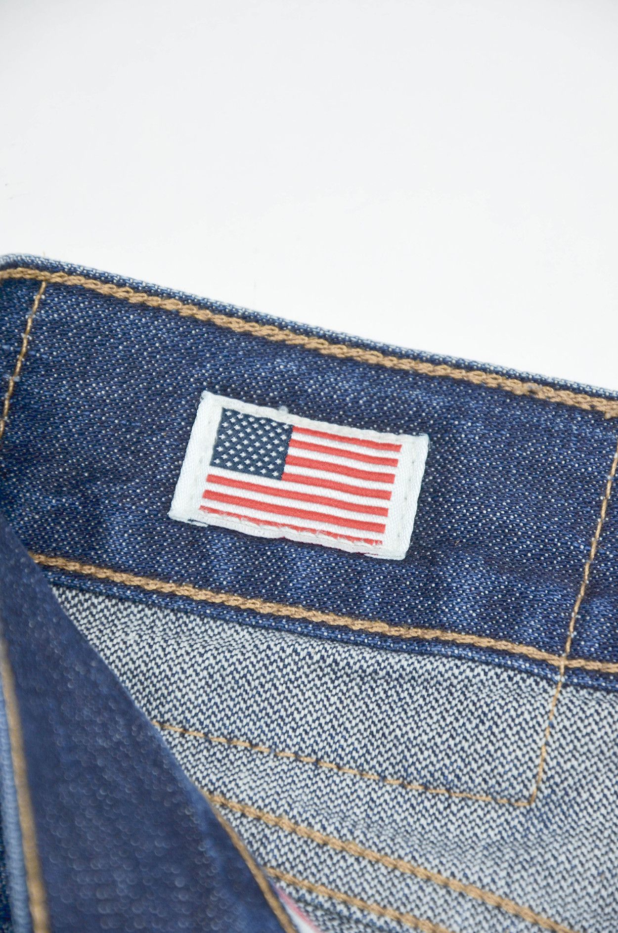 True Religion True Religion Rocco Made in USA Blue Denim Jeans - Size 33 Size US 33 - 11 Thumbnail
