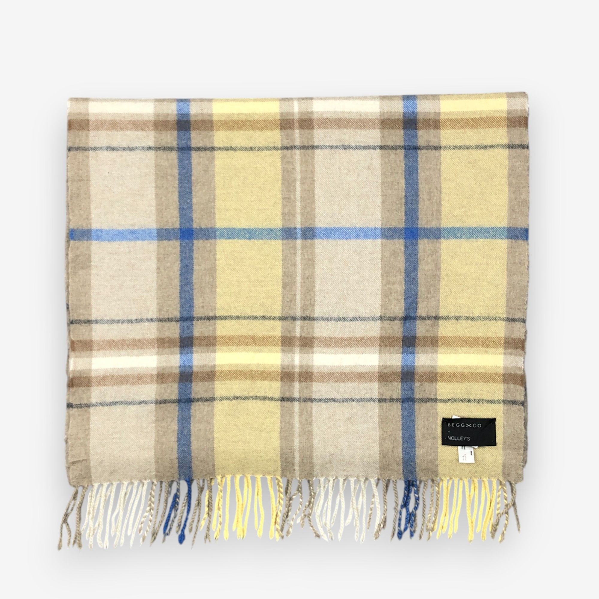 Begg x Co Vintage BEGG X CO Scarf Muffler Wool Plaid Scarves Size ONE SIZE - 2 Thumbnail