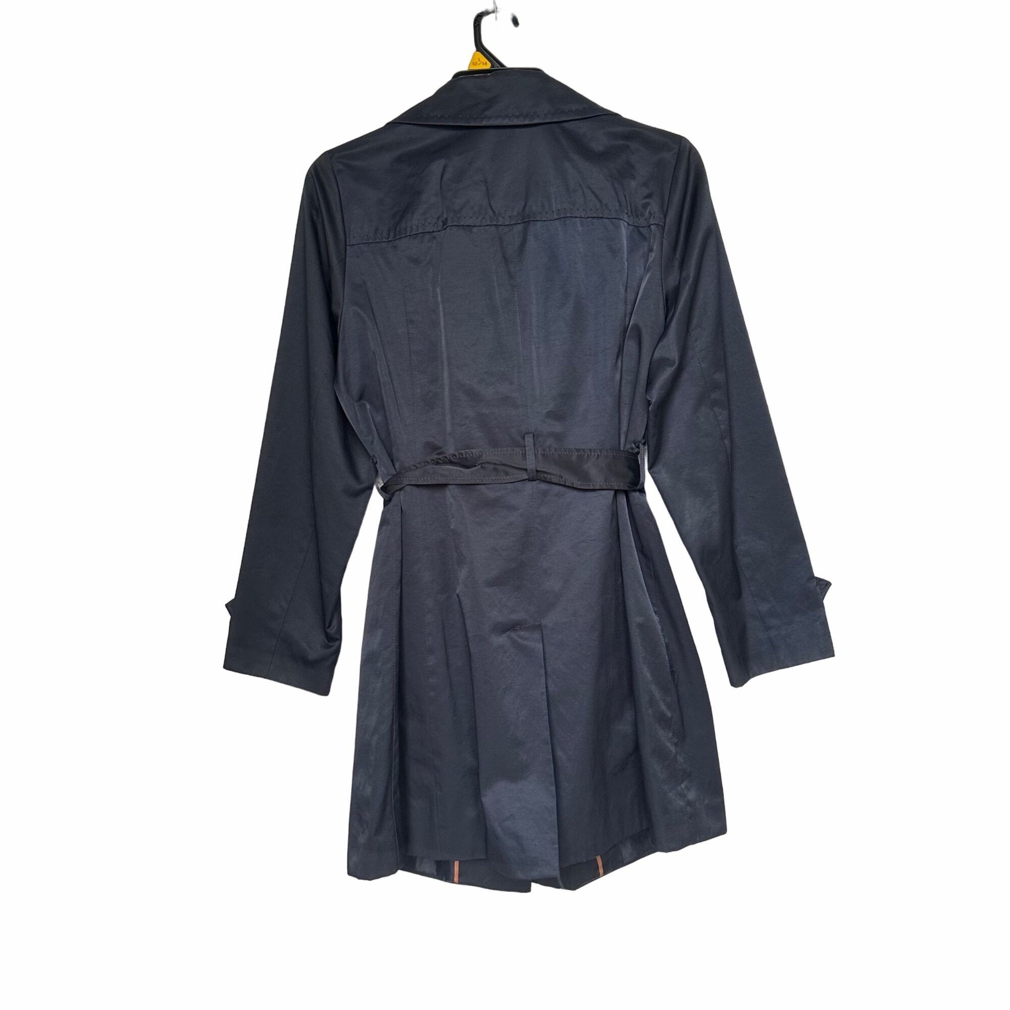 Jones New York 🤩Women Trench Coat Jones New York Sz M Mid Length Navy Belt Size L / US 10 / IT 46 - 3 Thumbnail
