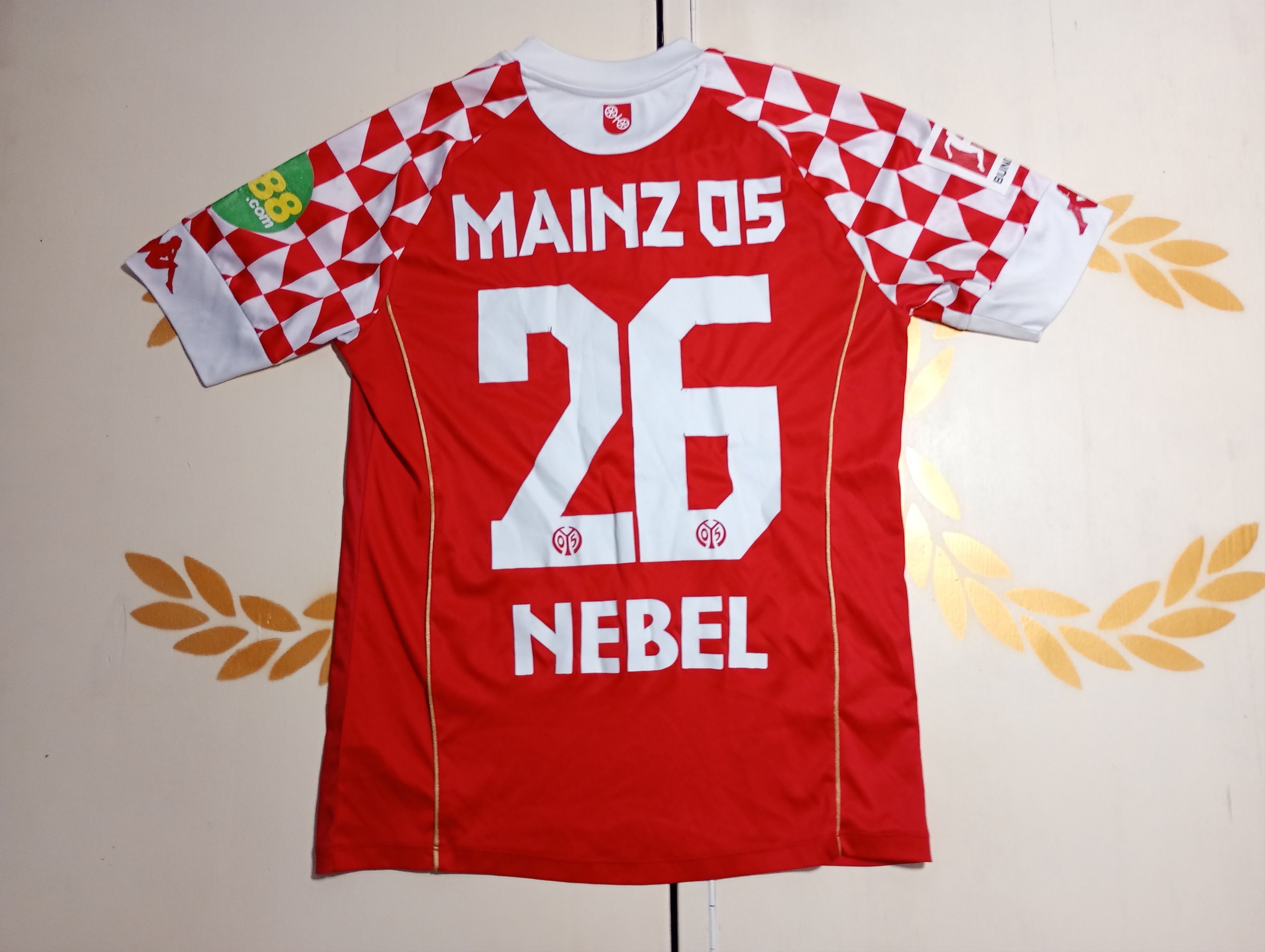 Kappa FSV Mainz 05 Kappa Jersey #26 Nebel 2020-2021 Size US S / EU 44-46 / 1 - 13 Thumbnail