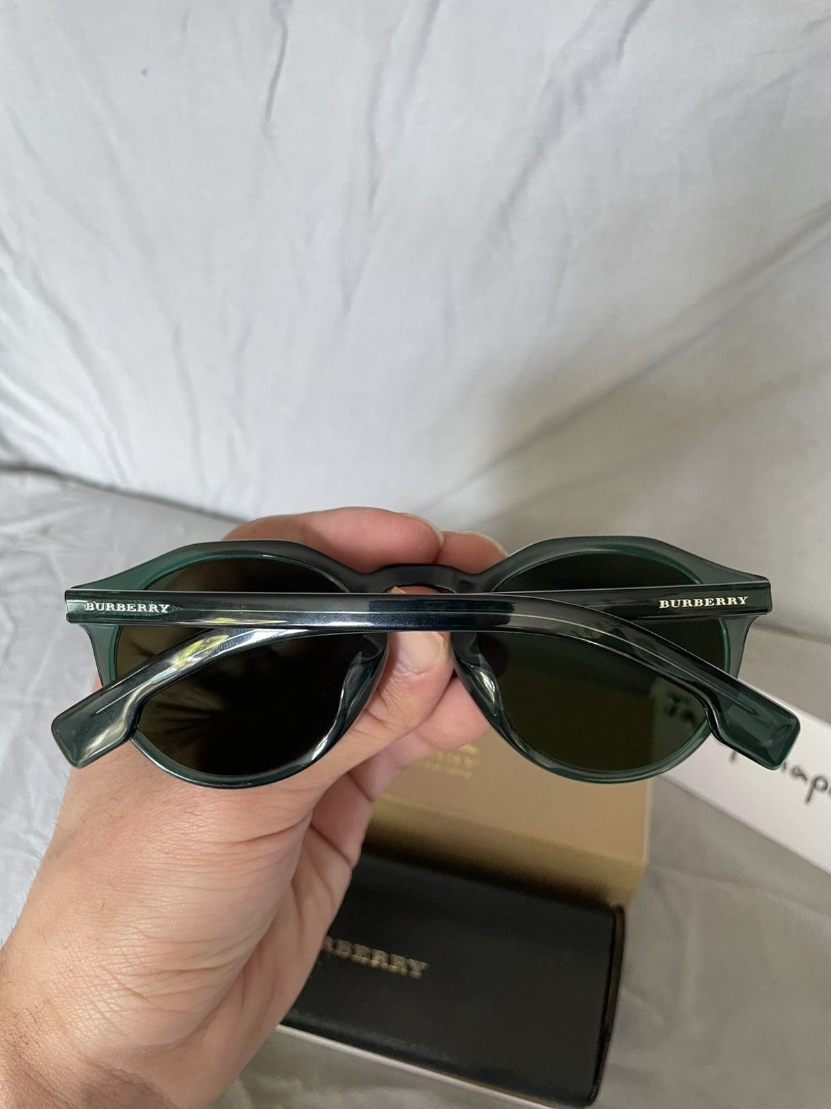 Burberry Men’s Burberry Sunglasses Green B4280F Size ONE SIZE - 20 Thumbnail