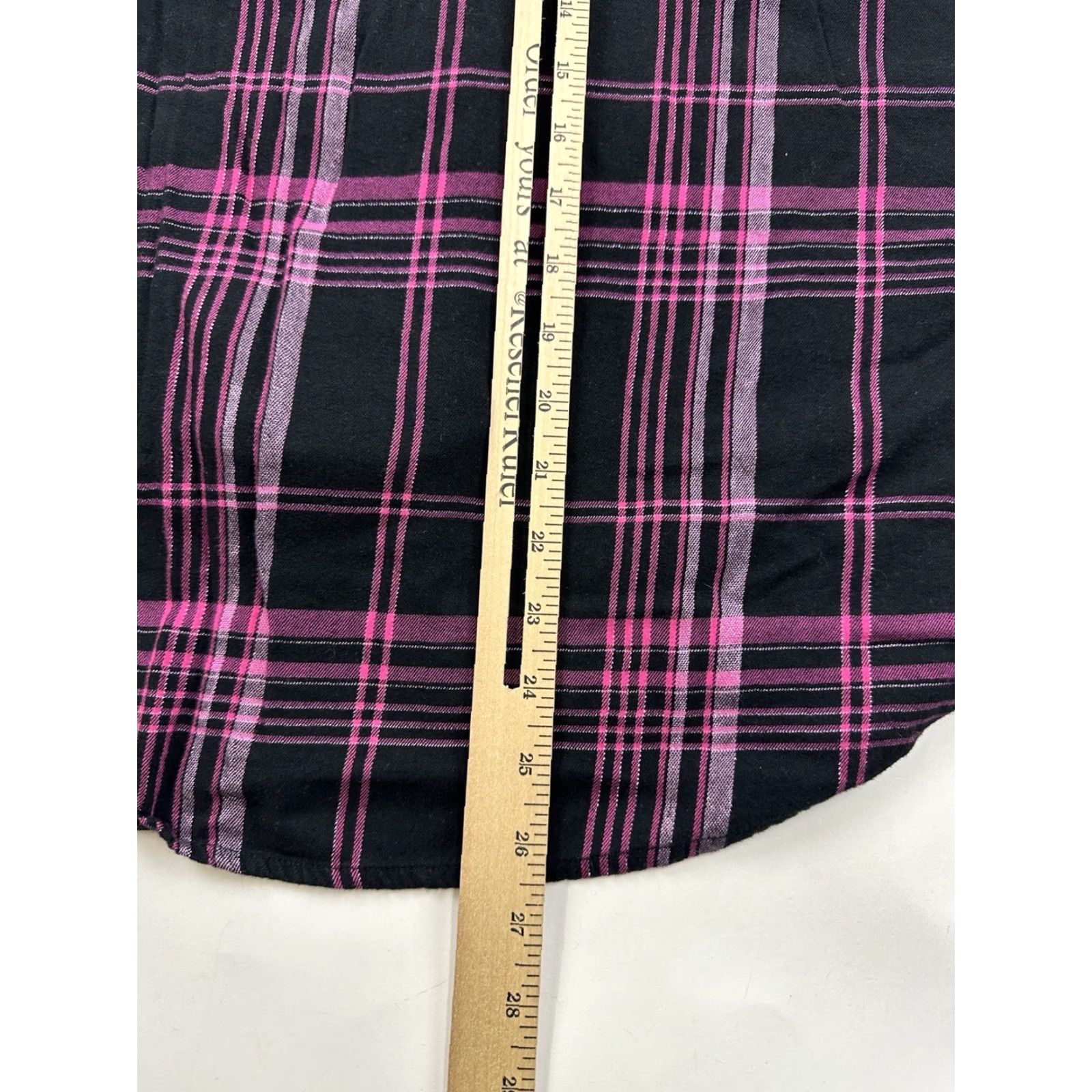 Victoria's Secret VINTAGE Victoria’s Secret Pajama Top Shirt Womens Large Black Pink Plaid Short Sleeve Collared L Womens Size L / US 10 / IT 46 - 6 Thumbnail