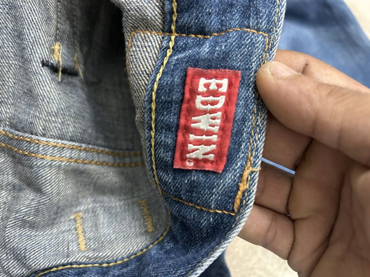 Edwin Edwin 505z Selvedge Buckle Back Baggy Denim Orange Tab Size US 35 - 23 Thumbnail