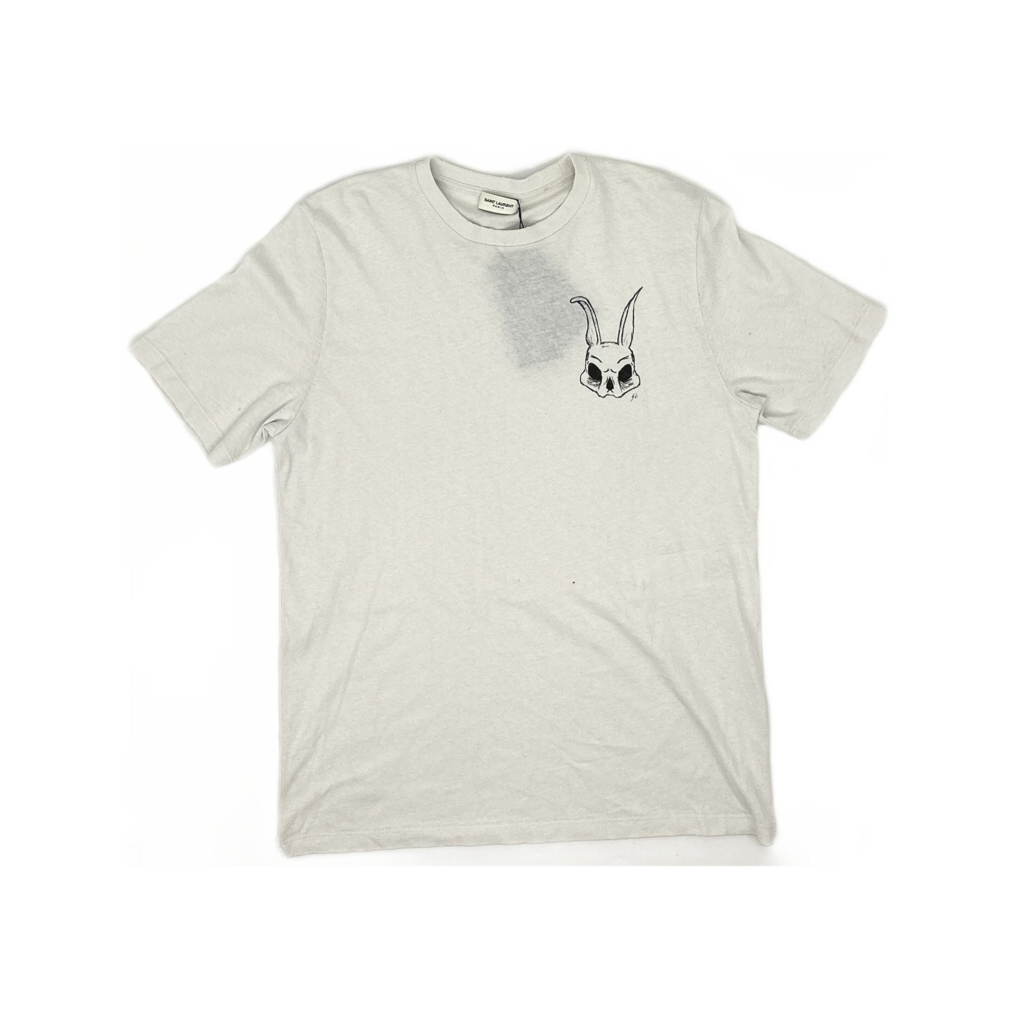 Saint Laurent Paris Saint Laurent Rabbit Skull Graphic T-Shirt M Size US M / EU 48-50 / 2 - 1 Thumbnail