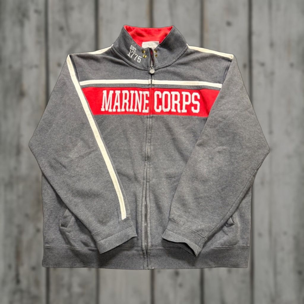 Champion Champion U.S. Marine Corps Jacket Men L Full Zip Gray Size US L / EU 52-54 / 3 - 1 Thumbnail
