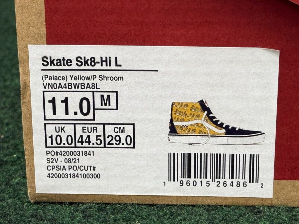 Vans Palace x Vans Skate Sk8-Hi P Shroom Yellow Size US 11 / EU 44 - 4 Thumbnail