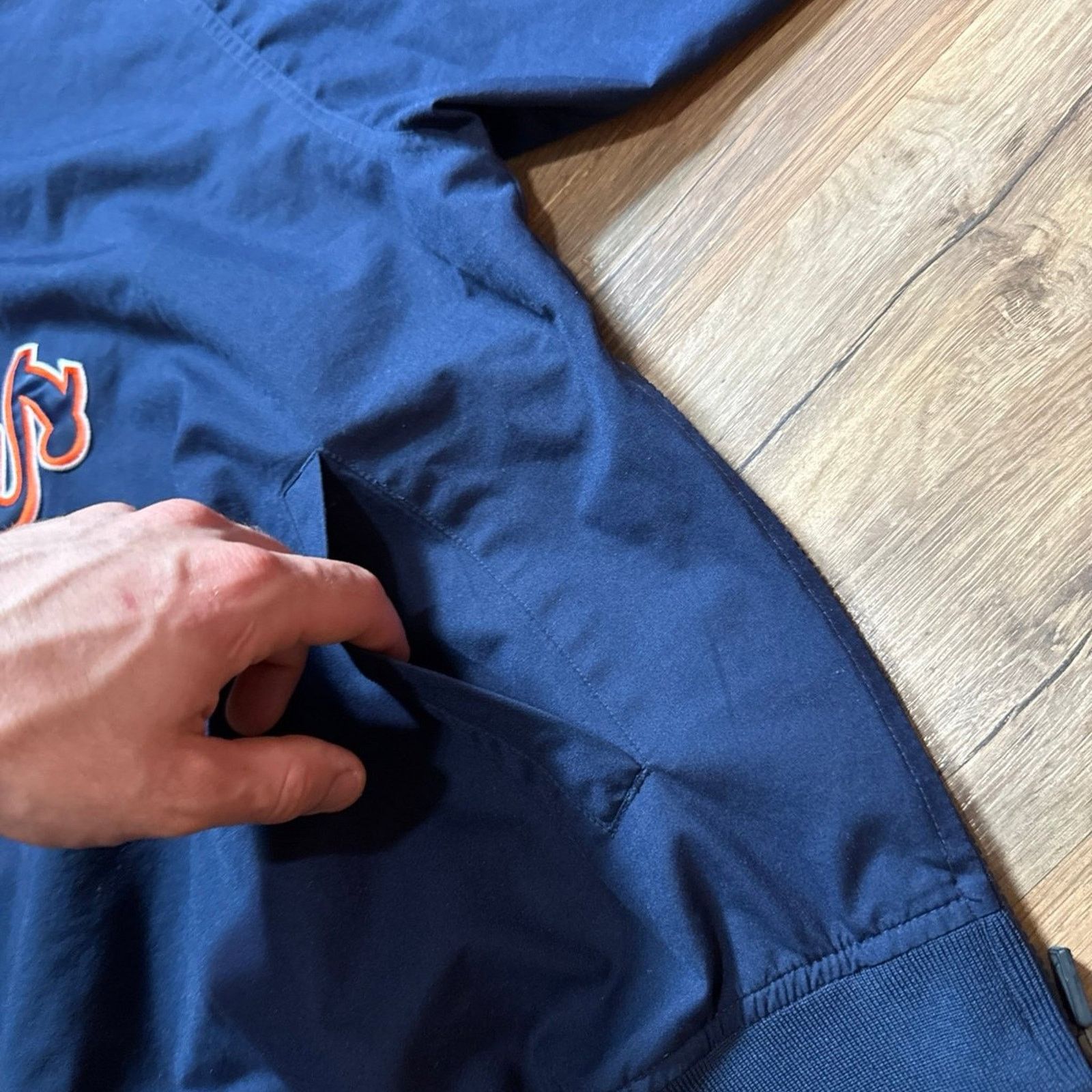 Nike Y2K Nike Team MLB Detroit Tigers Center Swoosh Windbreaker Size US L / EU 52-54 / 3 - 5 Thumbnail