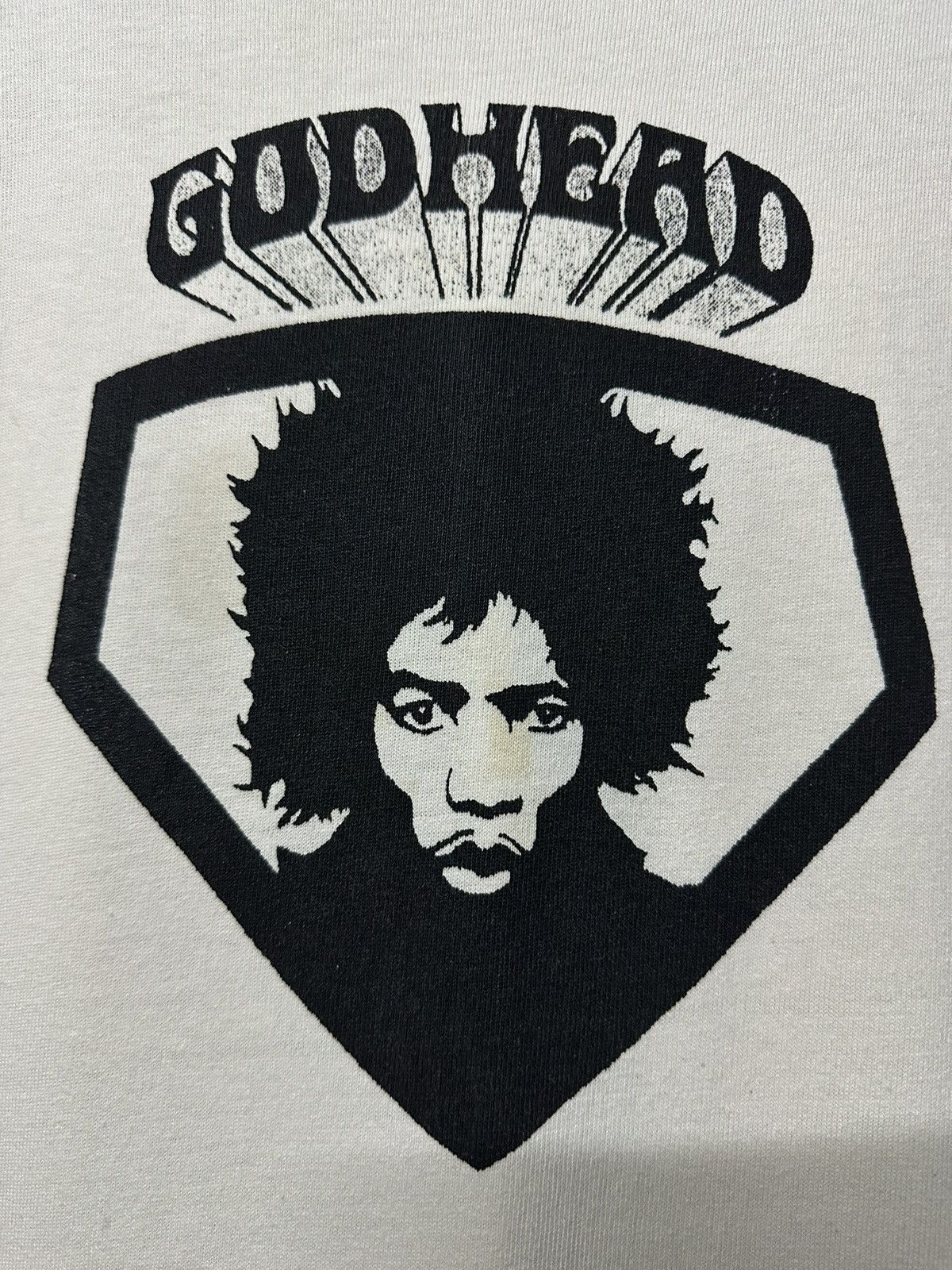 Jimi Hendrix × Vintage Rare Vintage Blue Jimi Hendrix Godhead Tee Size US L / EU 52-54 / 3 - 3 Thumbnail