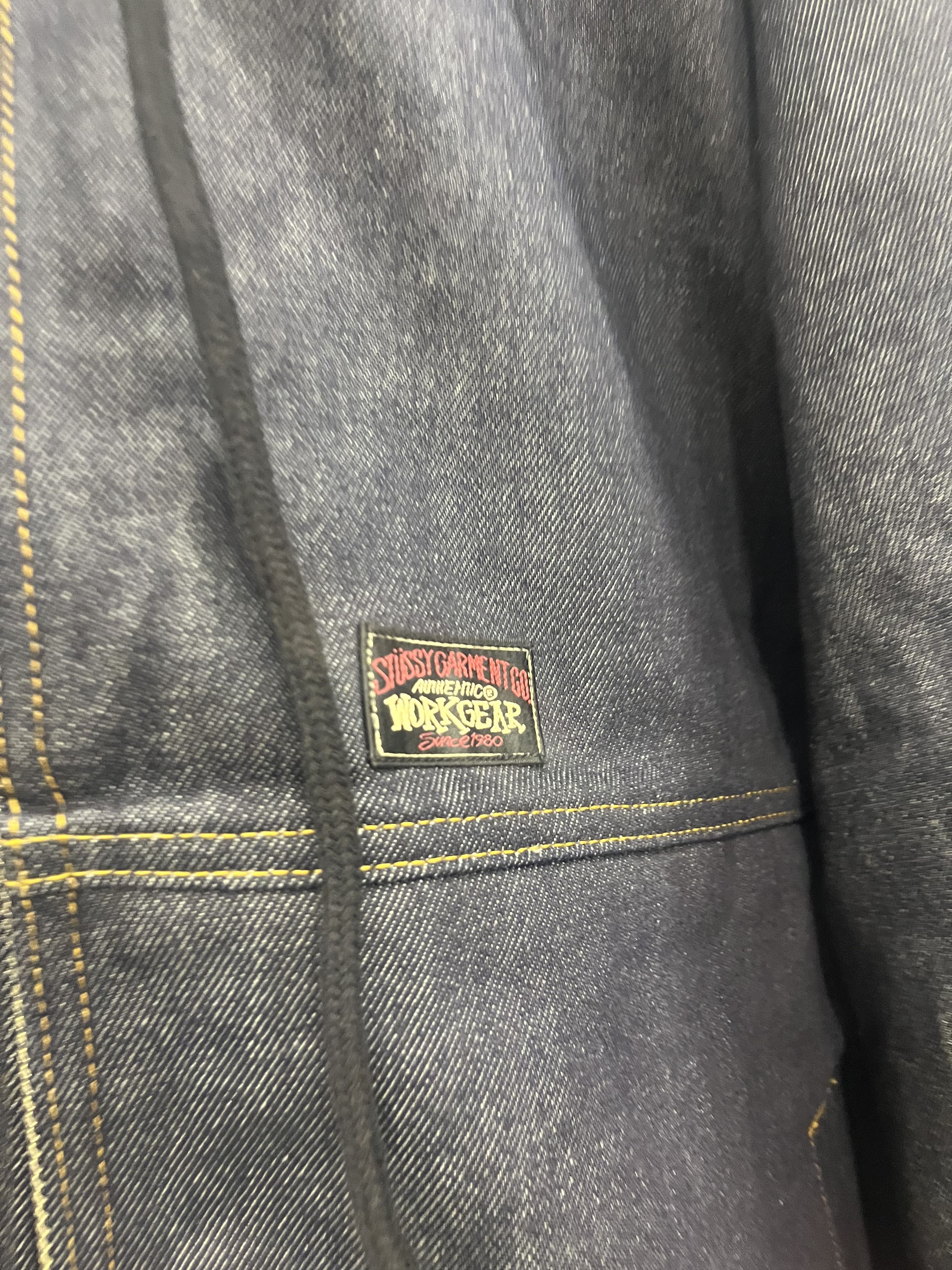 Stussy INSULATED WORK JACKET RAW DENIM Size US XXL / EU 58 / 5 - 7 Thumbnail