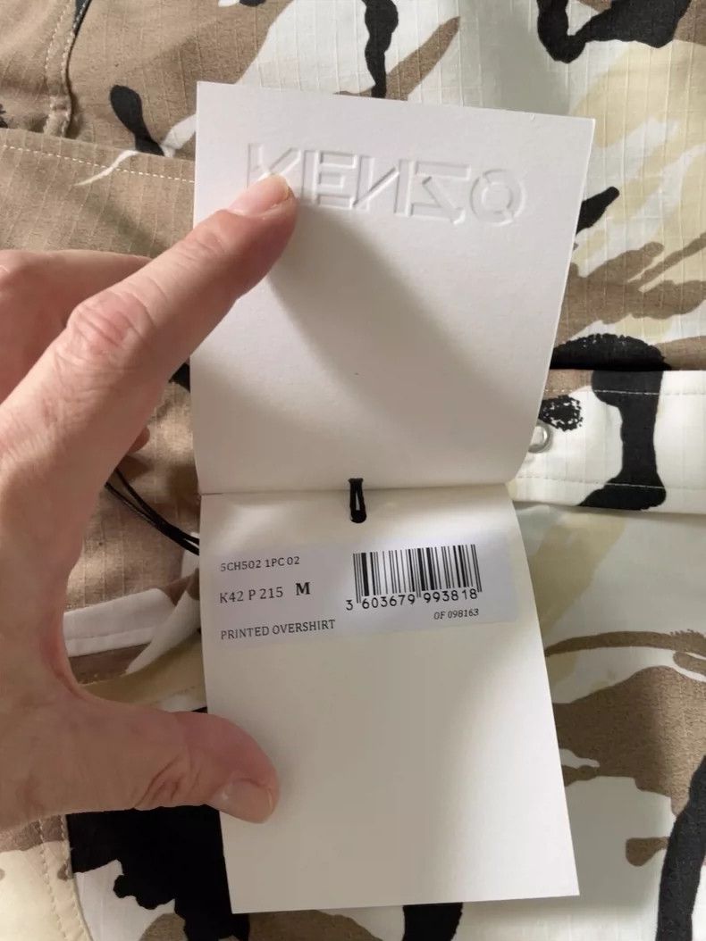 Kenzo KENZO Men's art camouflage long sleeve shirt jacket Size US M / EU 48-50 / 2 - 9 Thumbnail