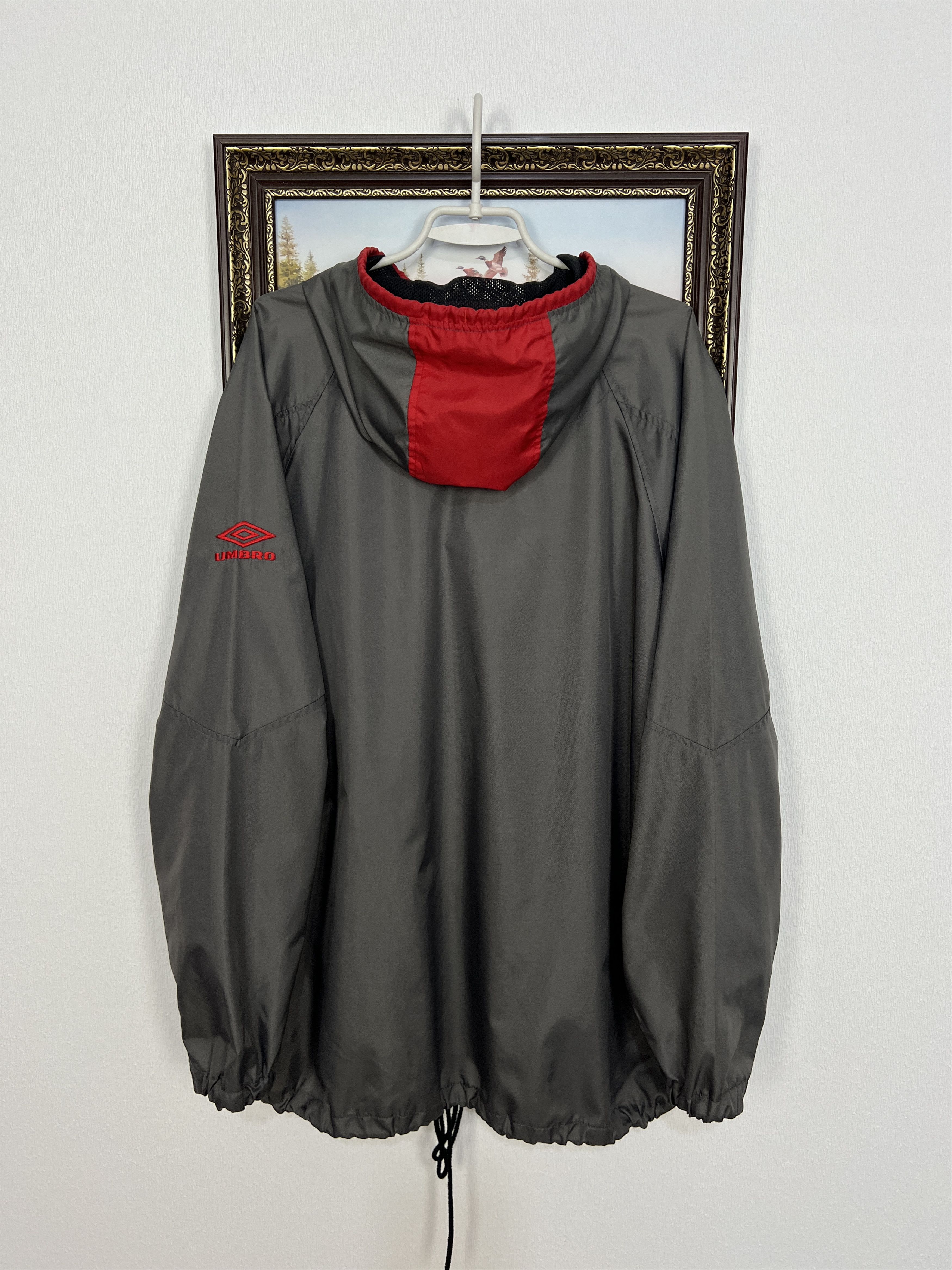 Umbro Manchester United Football Jacket Soccer Hooded Track Size US XL / EU 56 / 4 - 10 Thumbnail