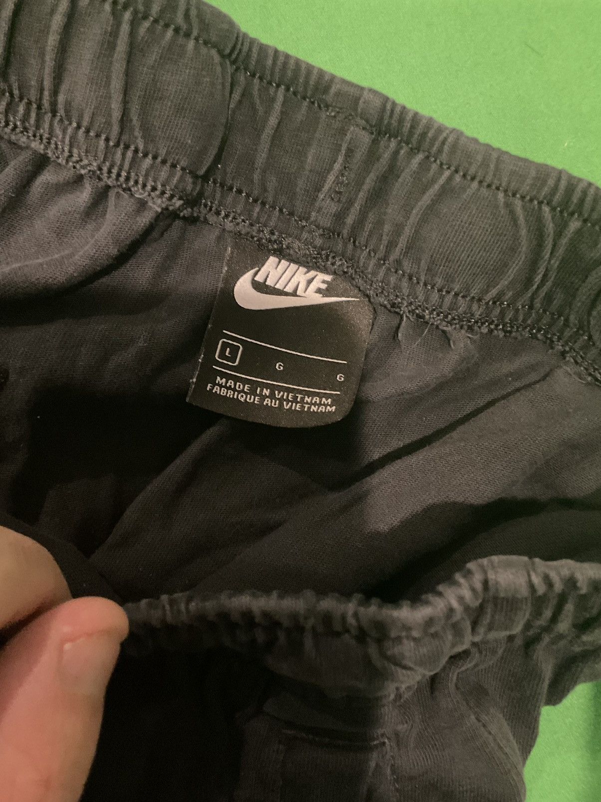Nike × Vintage Vintage Black Nike joggers with drawstring Size US 32 / EU 48 - 2 Thumbnail