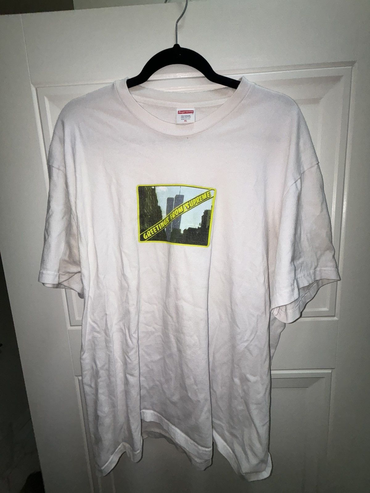 Supreme Supreme Greetings Tee Size US XL / EU 56 / 4 - 1 Thumbnail