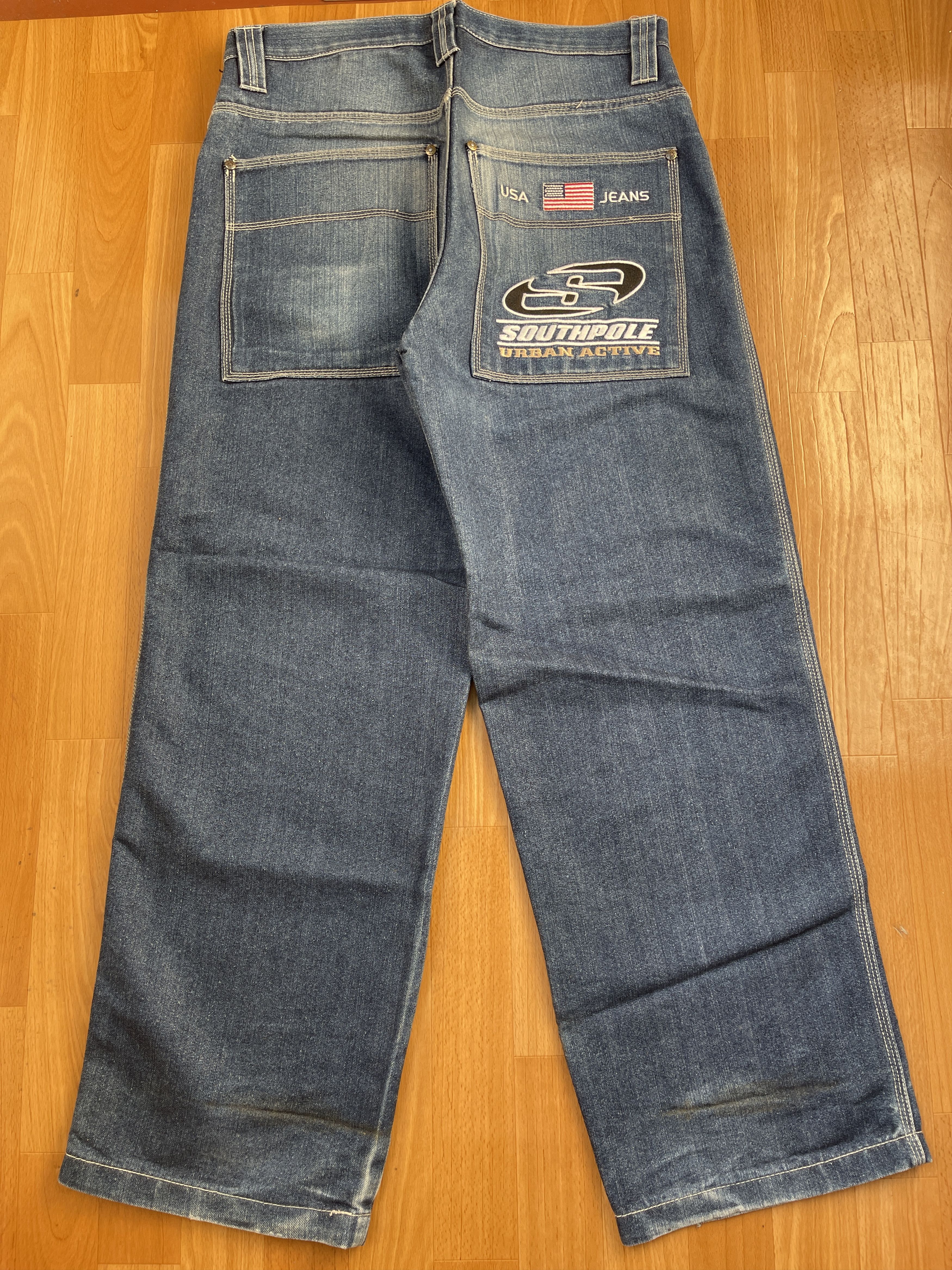 Southpole Southpole jeans, baggy vintage South Pole 90s hip hop Y2K 34 Size US 34 / EU 50 - 1 Thumbnail