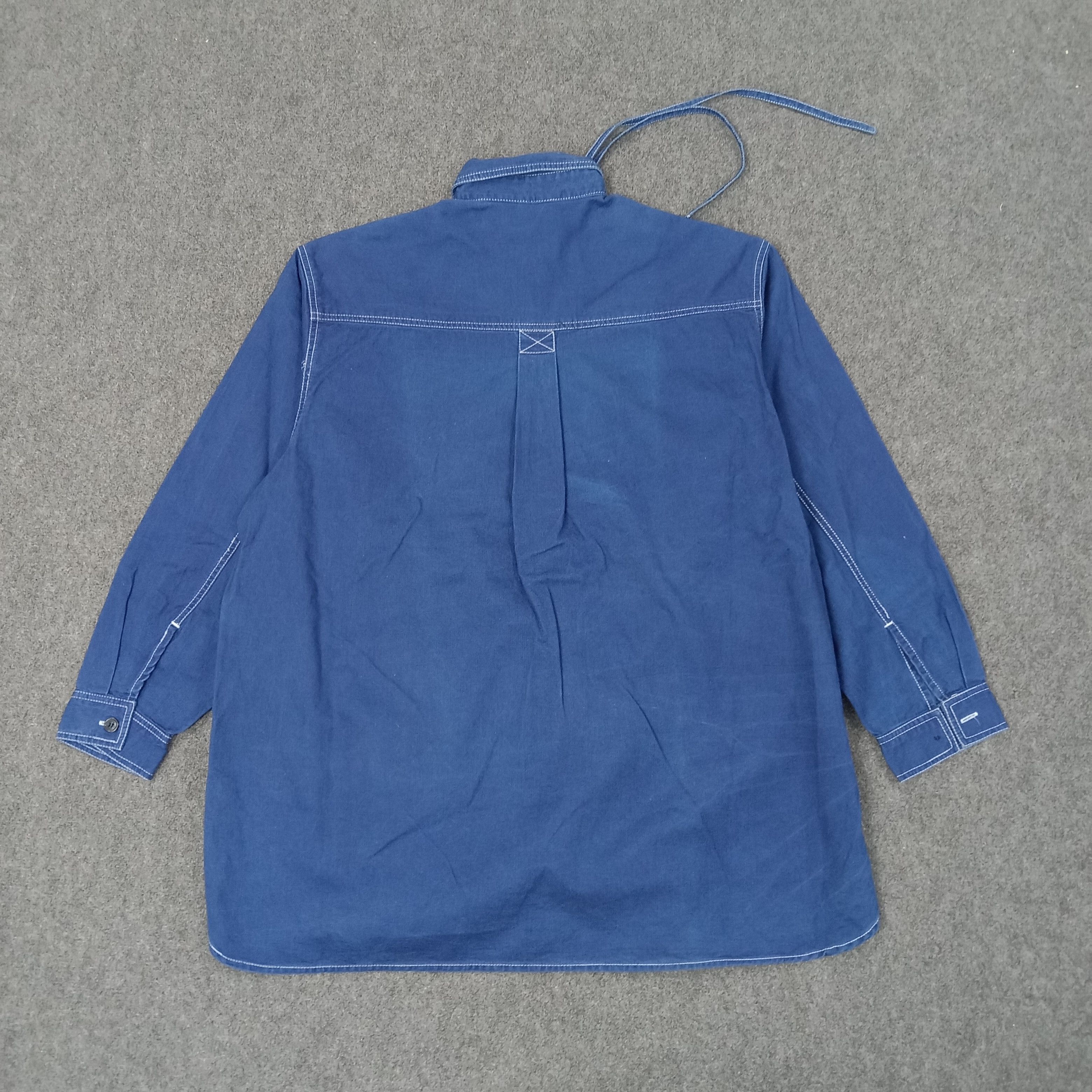 Yohji Yamamoto Y's For Living by Yohji Yamamoto Denim Jacket C248N22 Size US XL / EU 56 / 4 - 6 Thumbnail