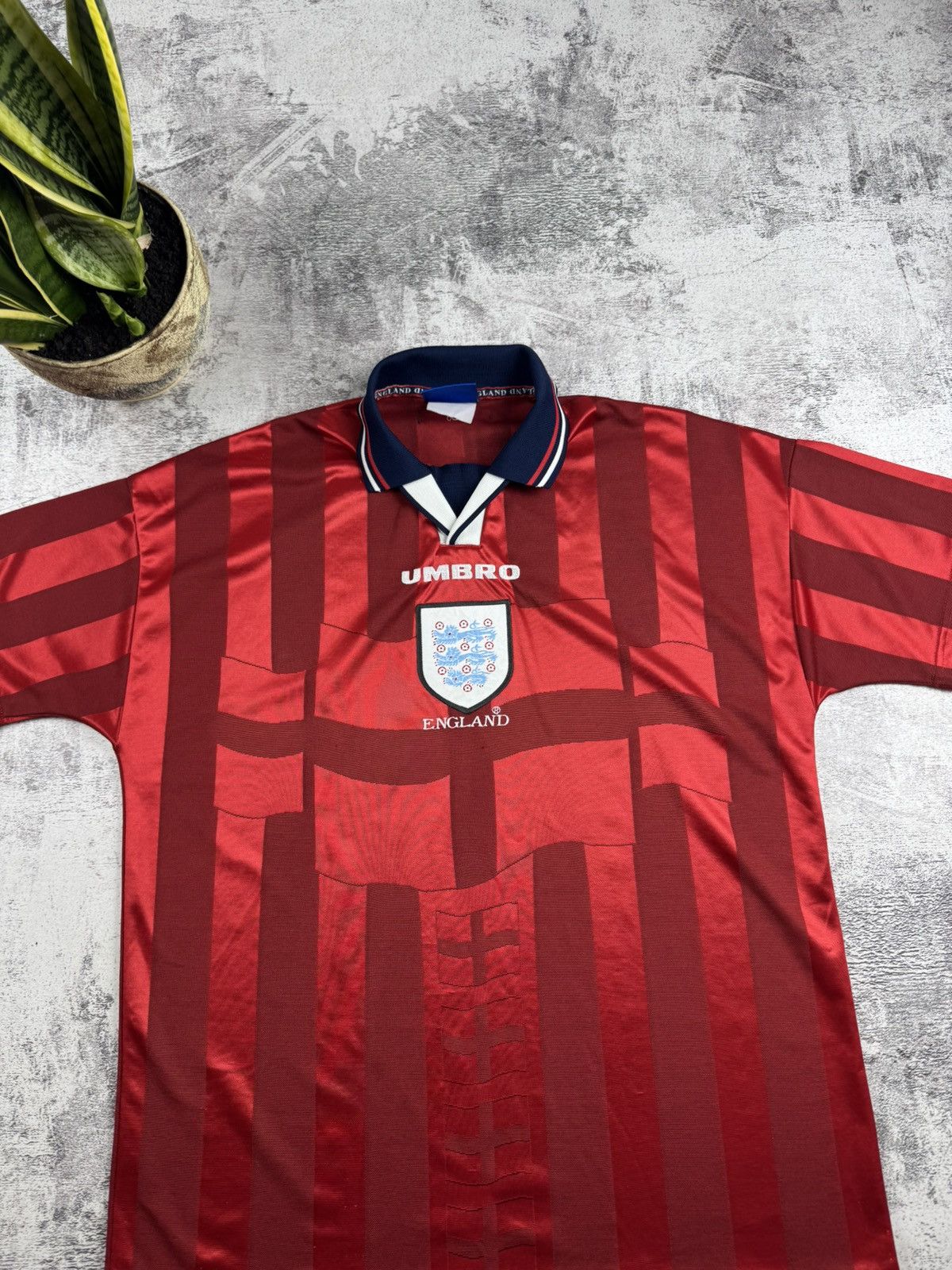 Other England 1997 1998 National Vintage Away Umbro Soccer Football T Shirt Jersey Tee Size US XL / EU 56 / 4 - 4 Thumbnail