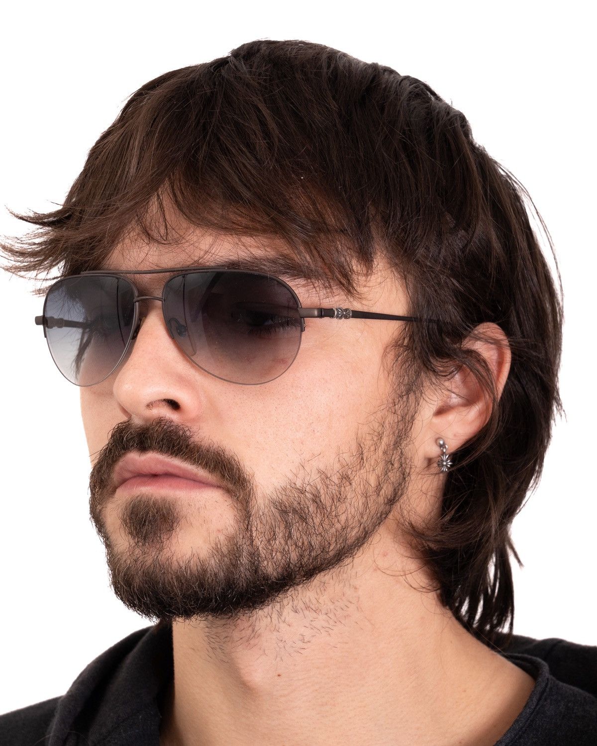 Chrome Hearts Chrome Hearts « STAINS » Sunglasses Brown Size ONE SIZE - 2 Thumbnail